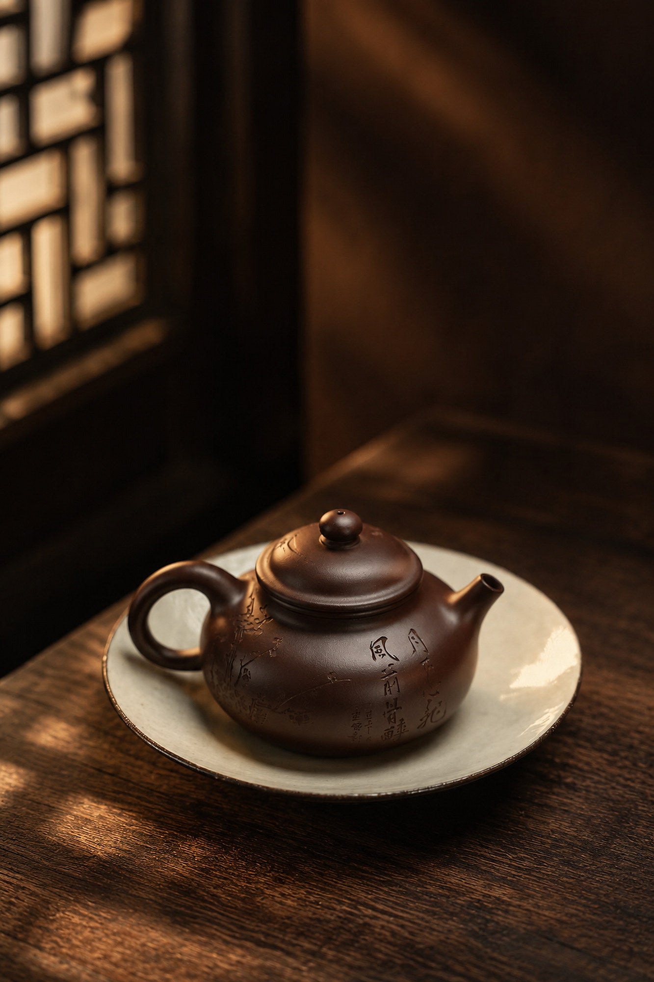 Product view 1 of 150ml Rongtian zisha teapot in Aged Zini Clay, No. 429