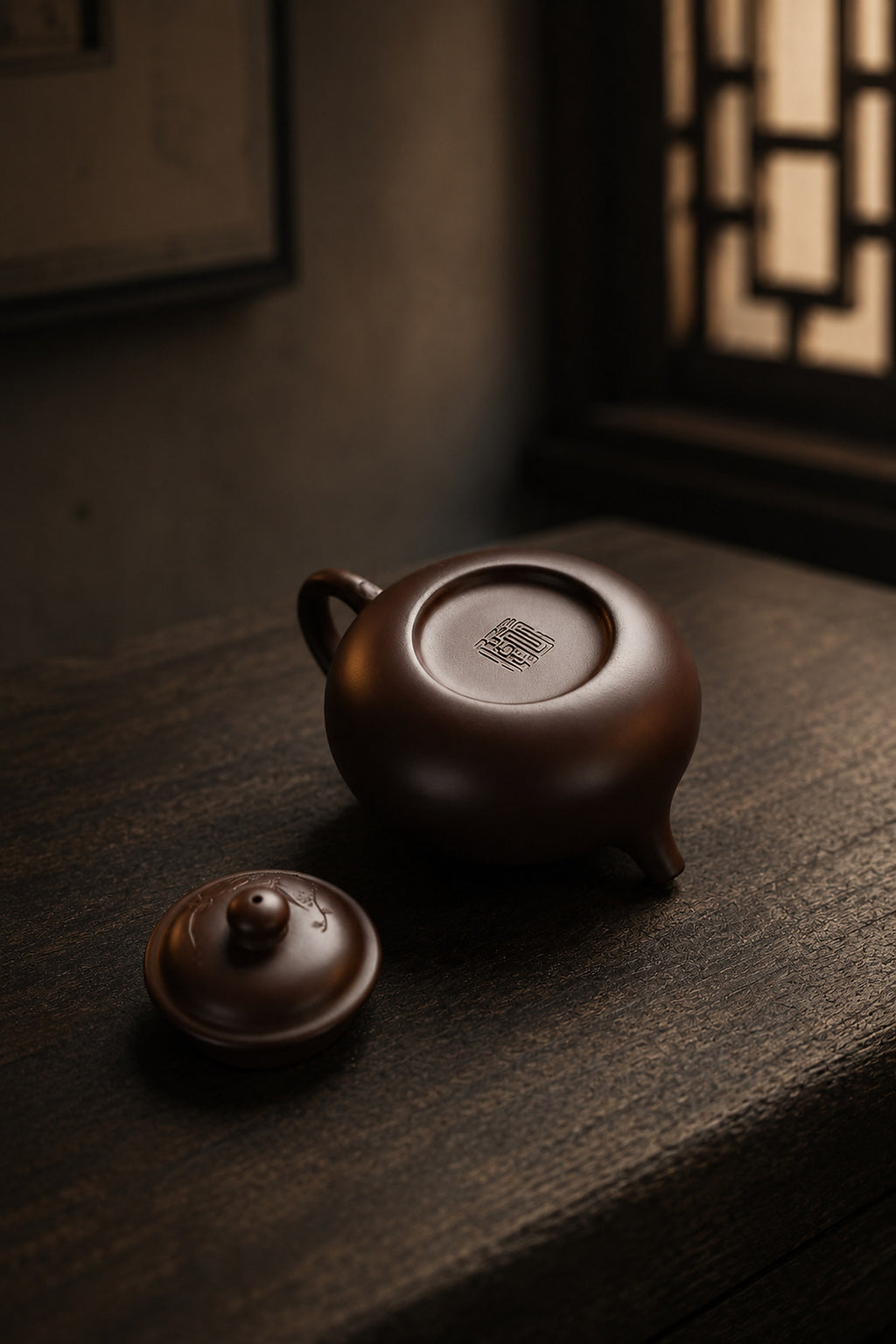Product view 3 of 150ml Rongtian zisha teapot in Aged Zini Clay, No. 429