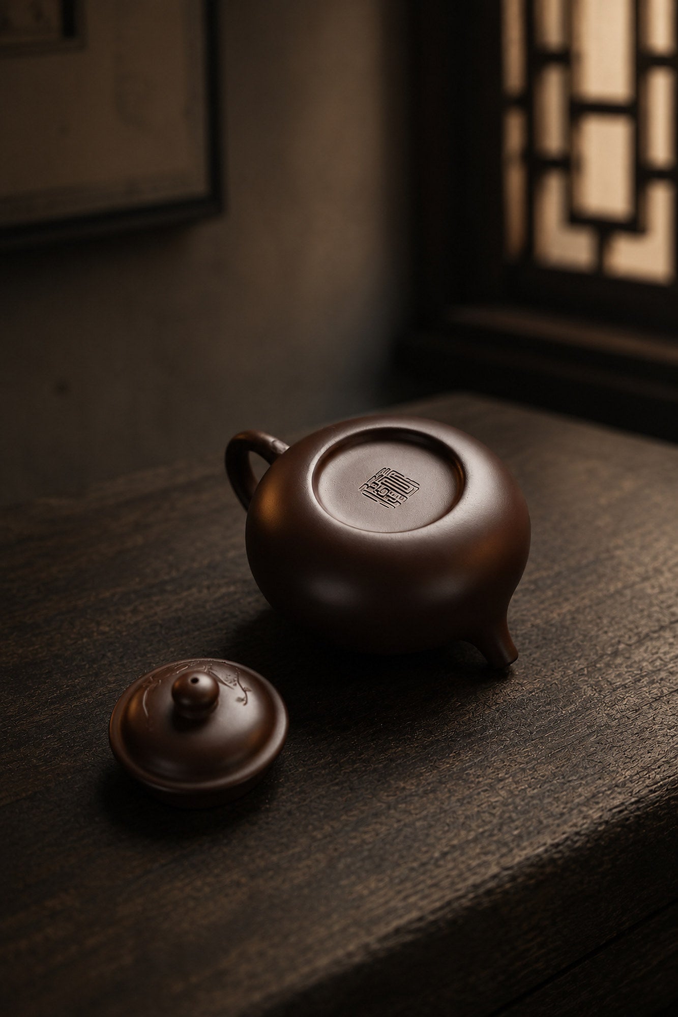 Product view 3 of 150ml Rongtian zisha teapot in Aged Zini Clay, No. 429