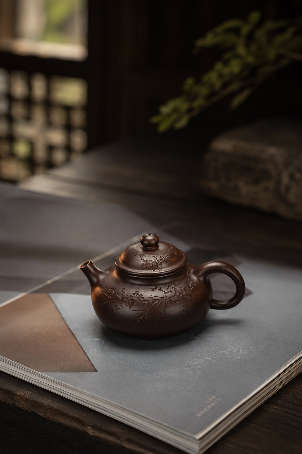 Product view 4 of 150ml Rongtian zisha teapot in Aged Zini Clay, No. 429