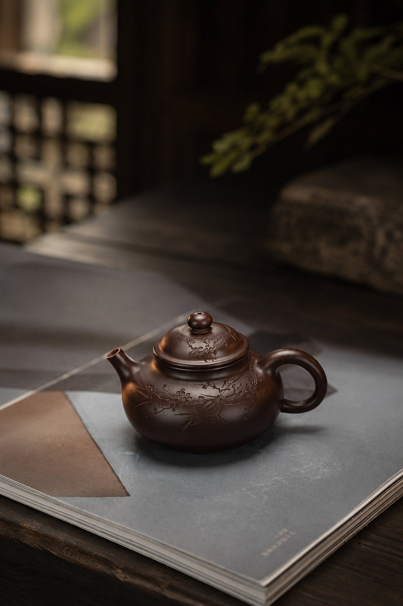 Product view 4 of 150ml Rongtian zisha teapot in Aged Zini Clay, No. 429