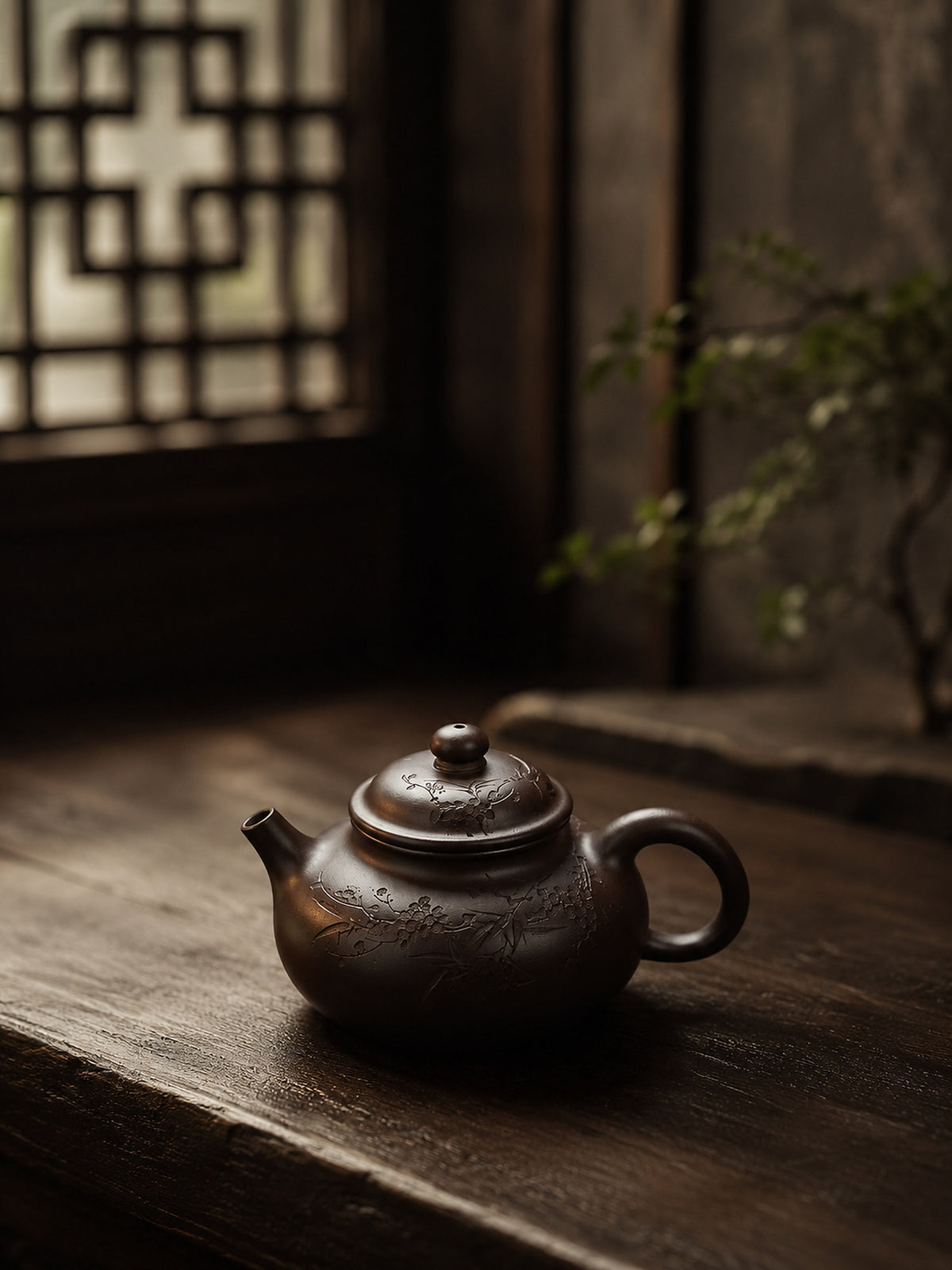 Product view 6 of 150ml Rongtian zisha teapot in Aged Zini Clay, No. 429