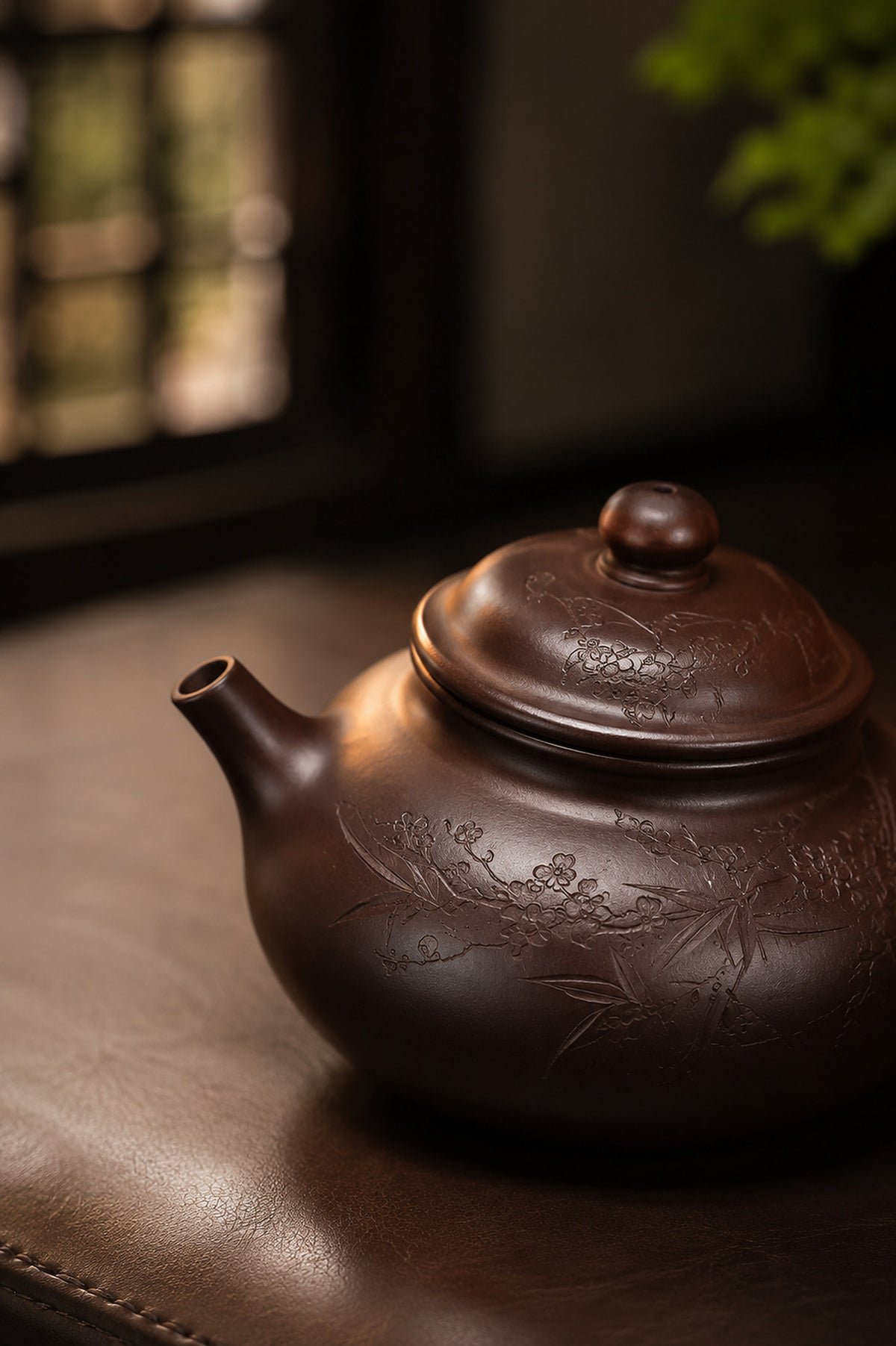 Product view 8 of 150ml Rongtian zisha teapot in Aged Zini Clay, No. 429