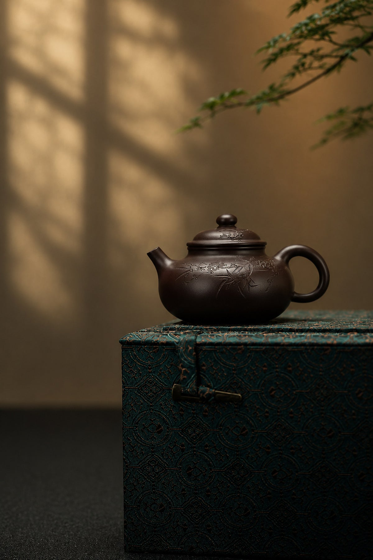 Product view 9 of 150ml Rongtian zisha teapot in Aged Zini Clay, No. 429