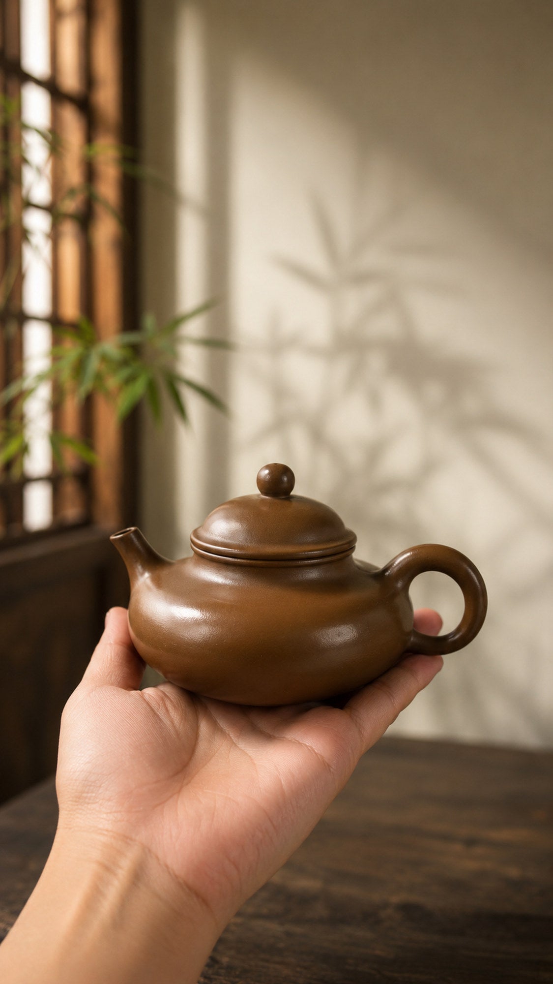 Product view 2 of 140ml Rongtian zisha teapot in Chijin Zini Clay, No. 148