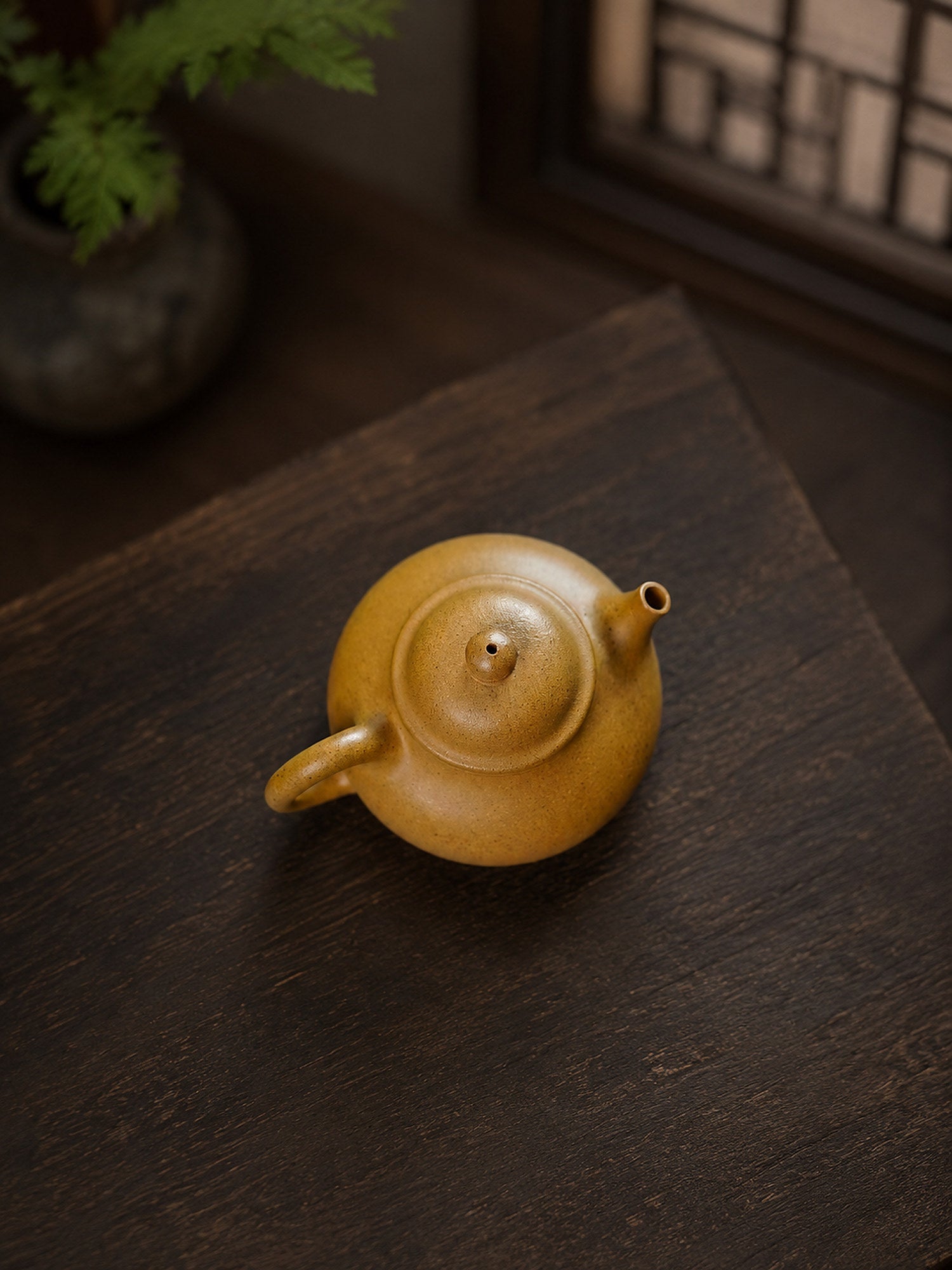 Product view 1 of 90ml Rongtian zisha teapot in Golden Duanni Clay, No. 251