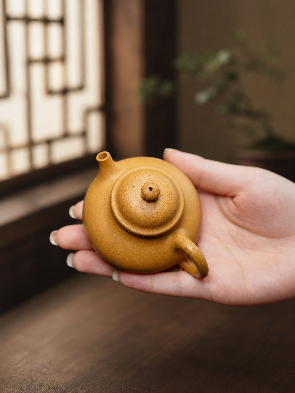 Product view 8 of 90ml Rongtian zisha teapot in Golden Duanni Clay, No. 251