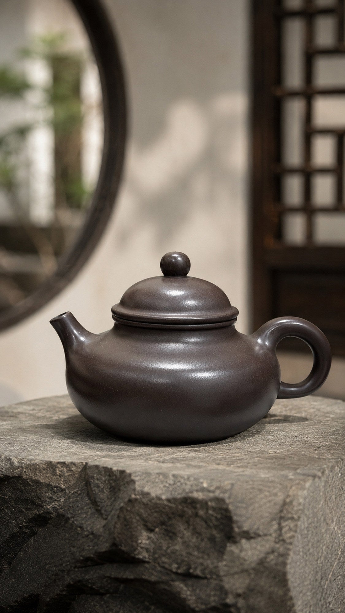Product view 1 of 170ml Rongtian zisha teapot in Hei Duntou Clay, No. 136