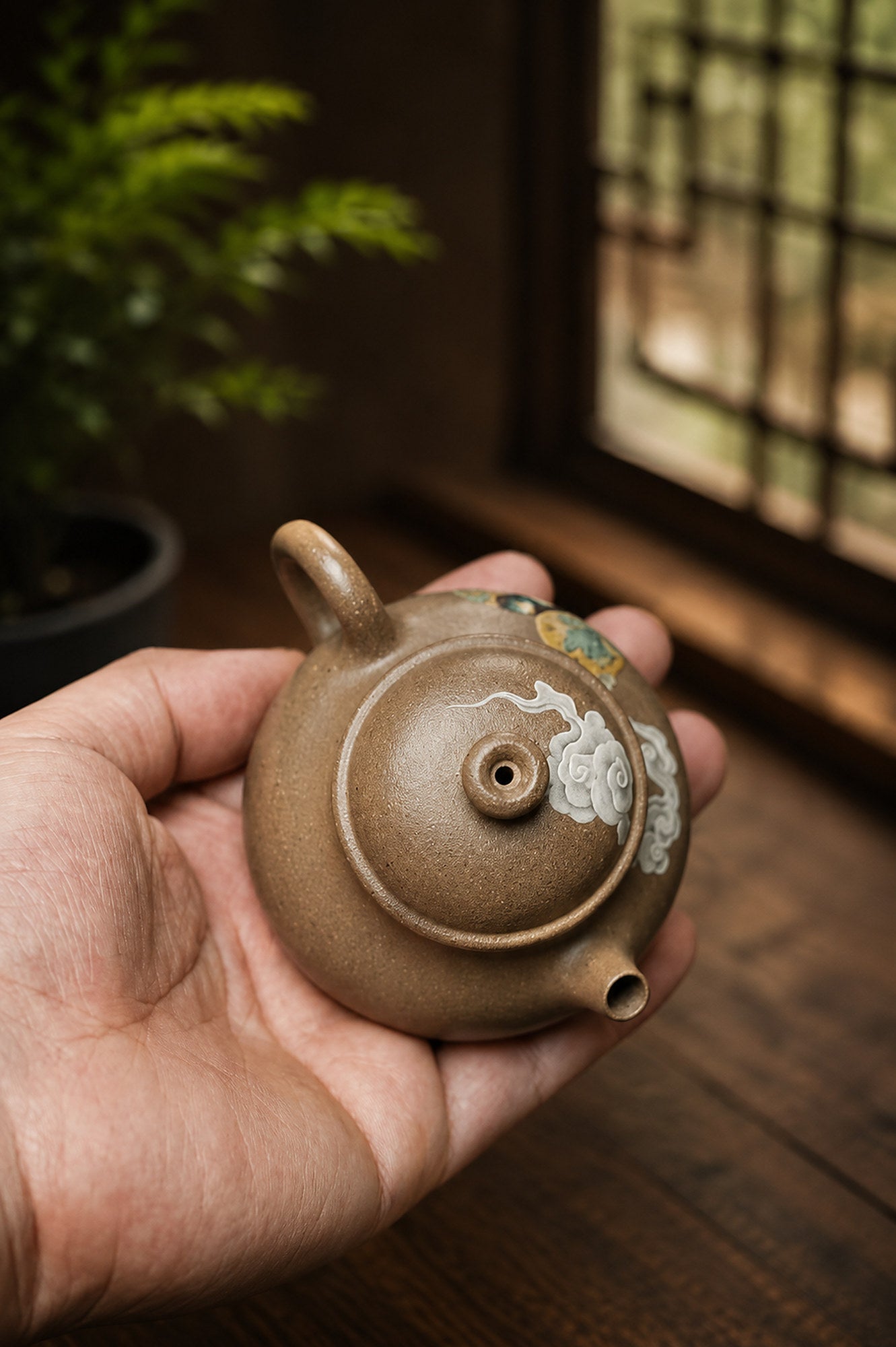 Product view 2 of 100ml Rongtian zisha teapot in Qing Jiangponi Clay, No. 225