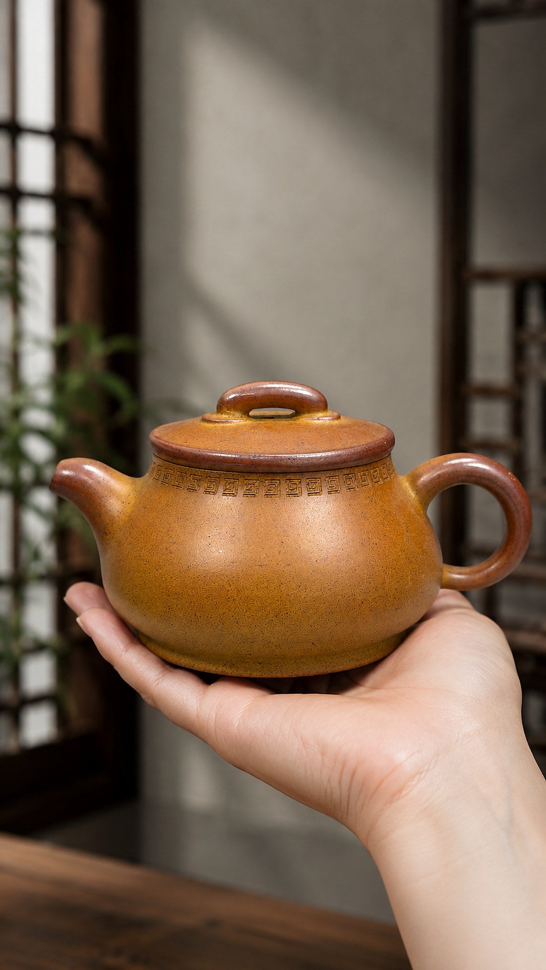 Product view 2 of 160ml Ru Xiang zisha teapot in Golden Duanni Clay, No. 176