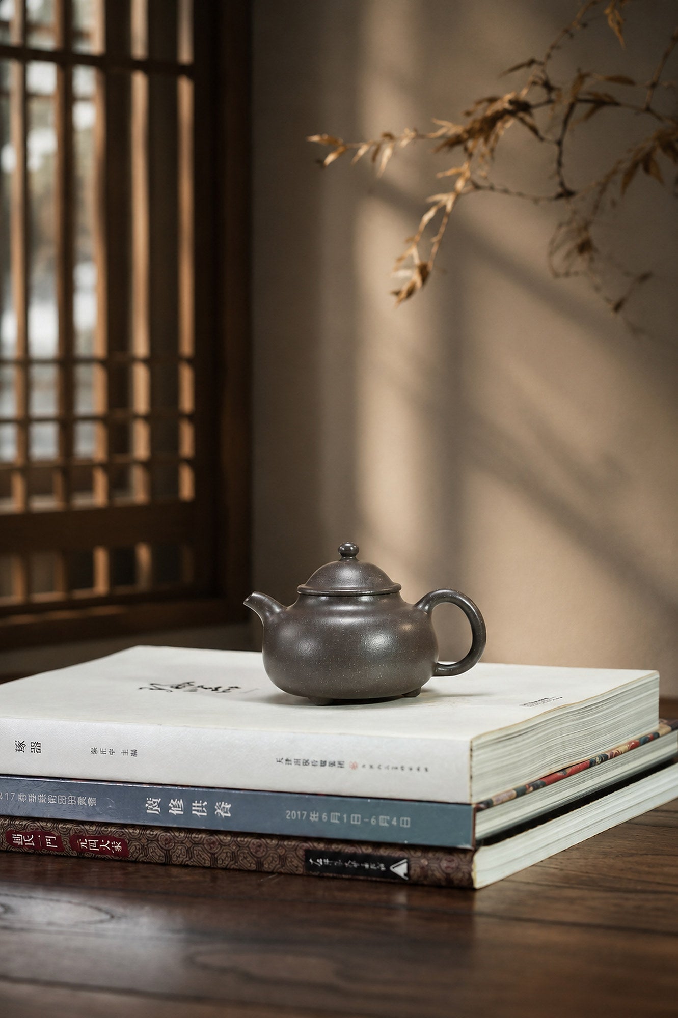 Product view 4 of 150ml San Zu Ru Ding zisha teapot in Tianqingni Clay, No. 354