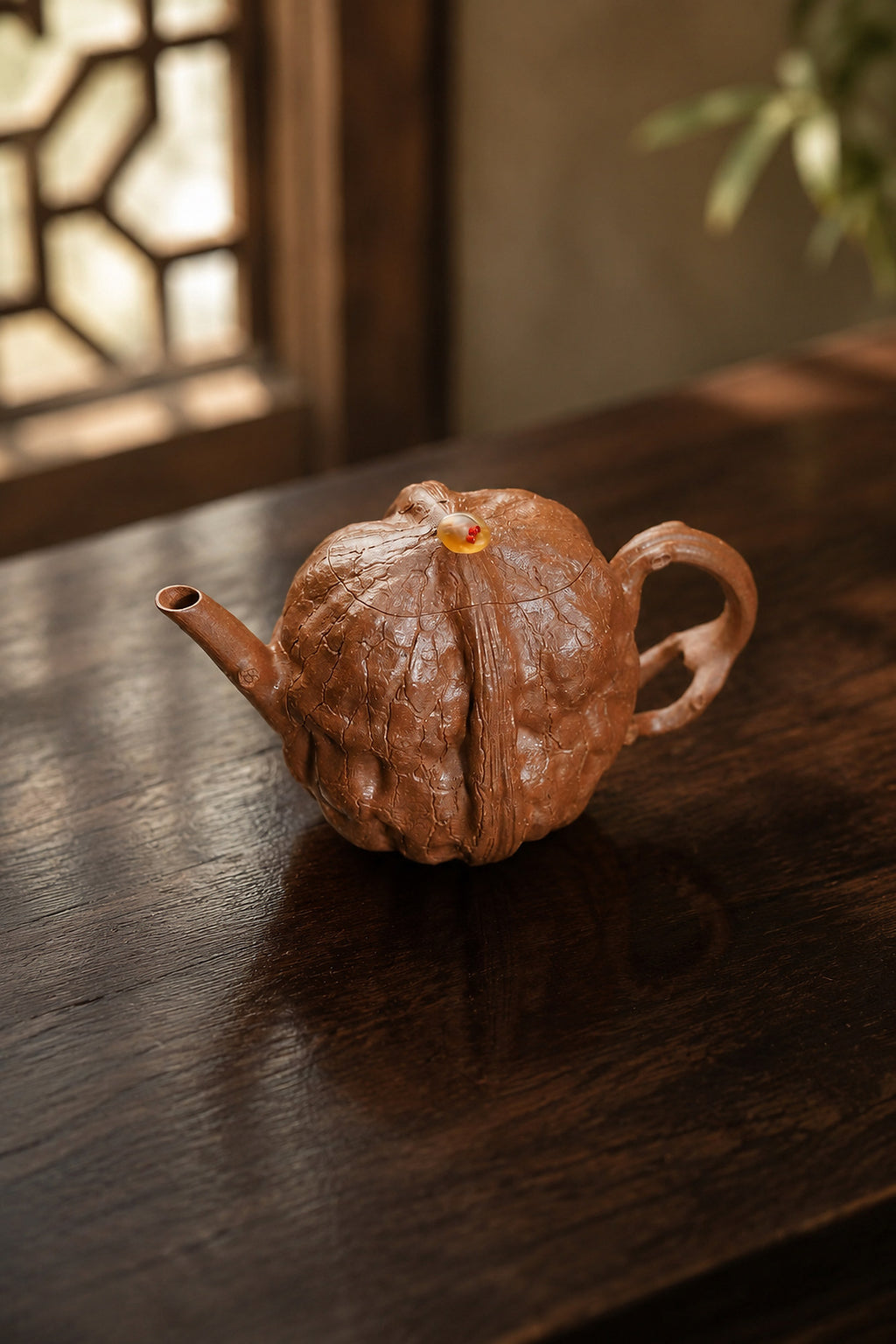 Product view 3 of 130ml Sculptural Form zisha teapot in Aged Duanni Clay, No. 268