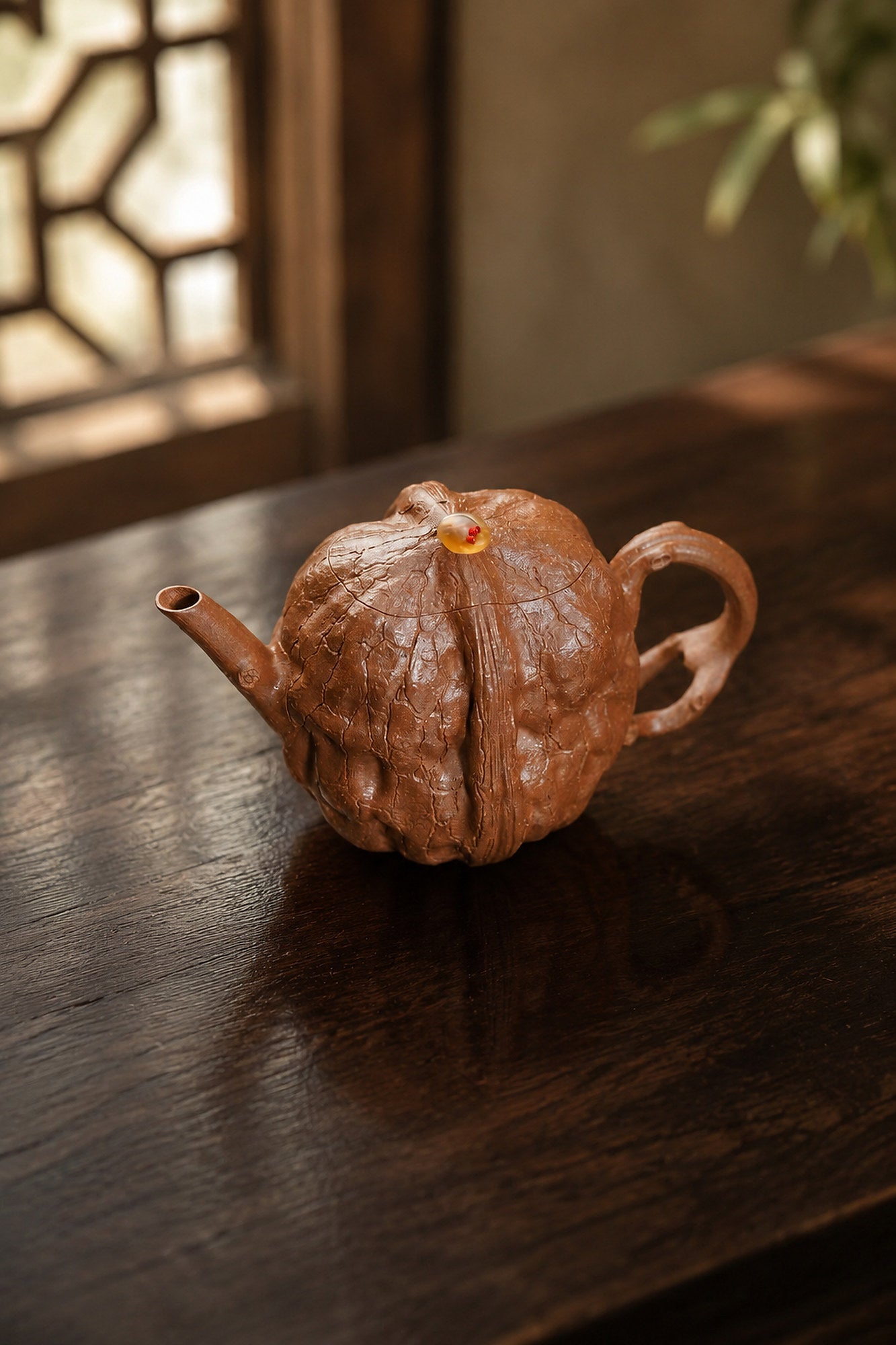 Product view 3 of 130ml Sculptural Form zisha teapot in Aged Duanni Clay, No. 268