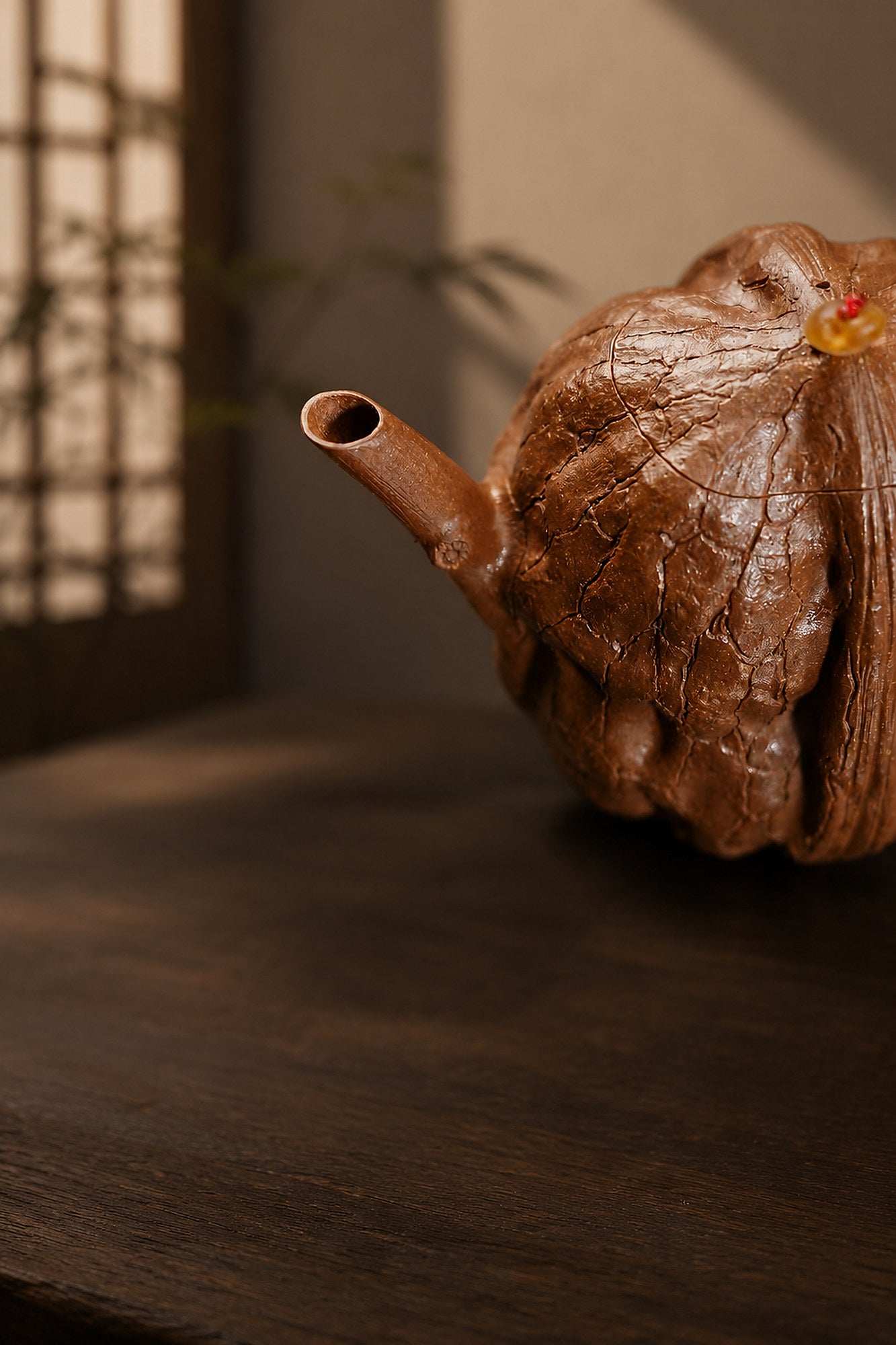 Product view 4 of 130ml Sculptural Form zisha teapot in Aged Duanni Clay, No. 268