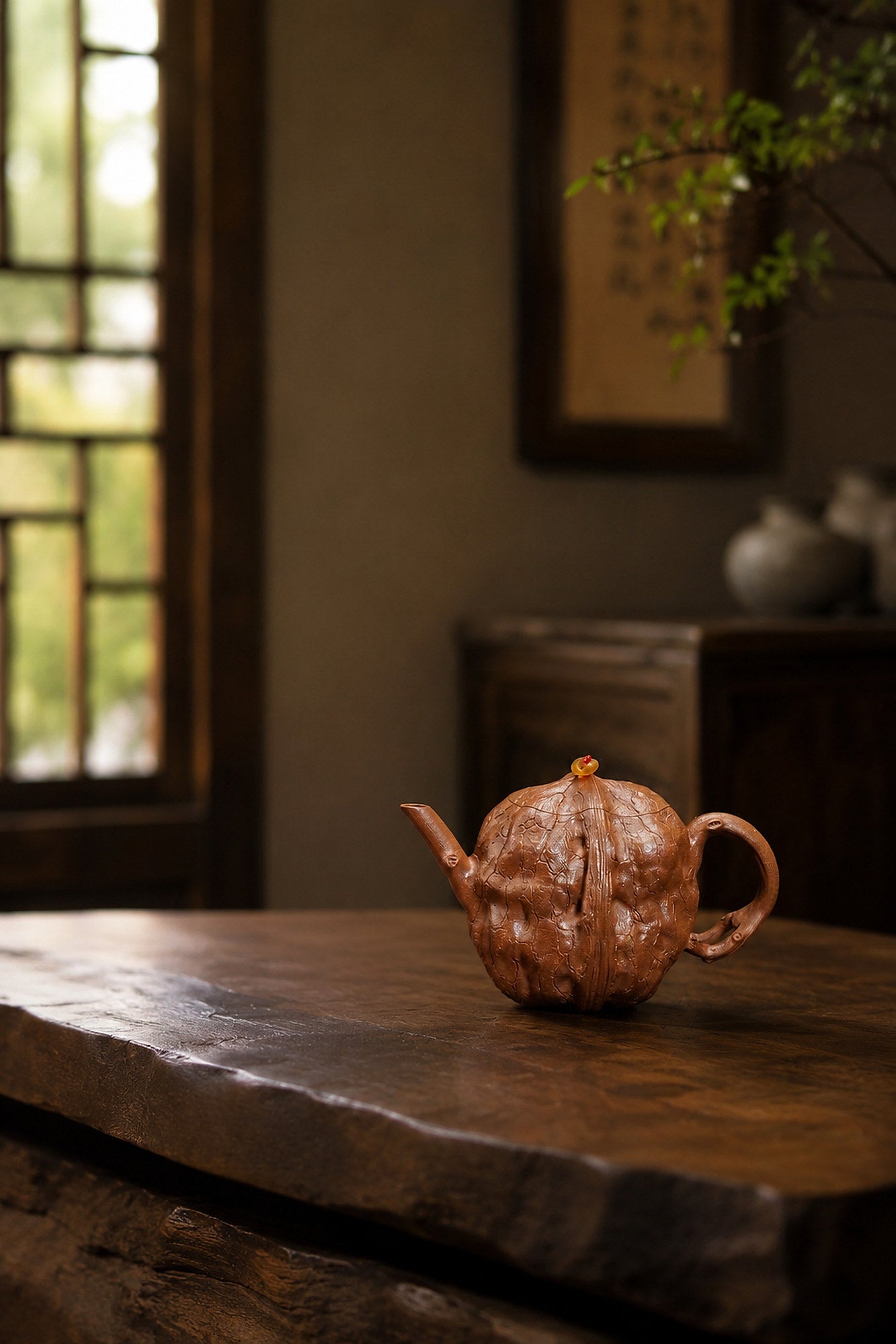 Product view 5 of 130ml Sculptural Form zisha teapot in Aged Duanni Clay, No. 268