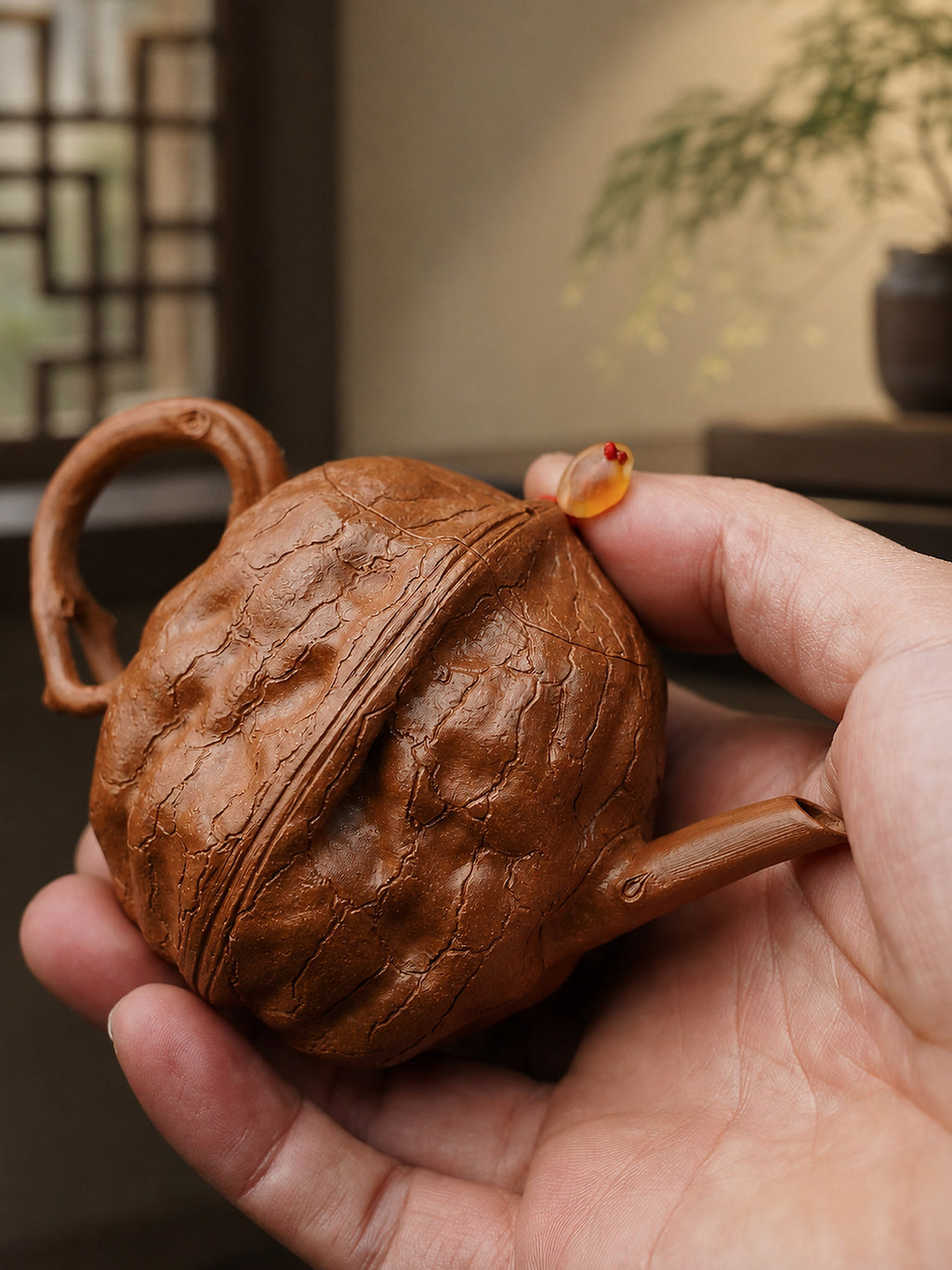 Product view 7 of 130ml Sculptural Form zisha teapot in Aged Duanni Clay, No. 268
