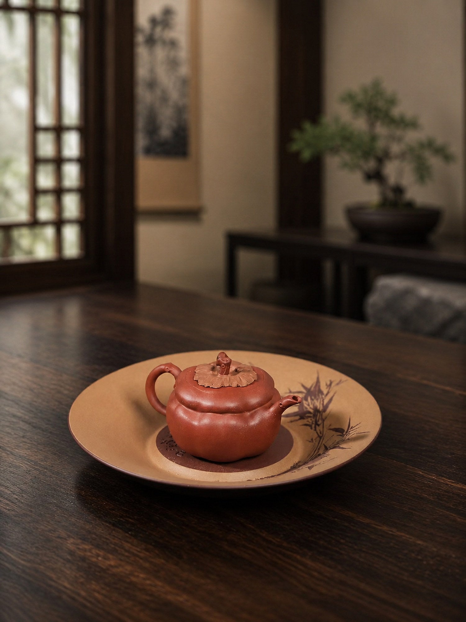 Product view 1 of 125ml Sculptural Form zisha teapot in Aged Duanni Clay, No. 297