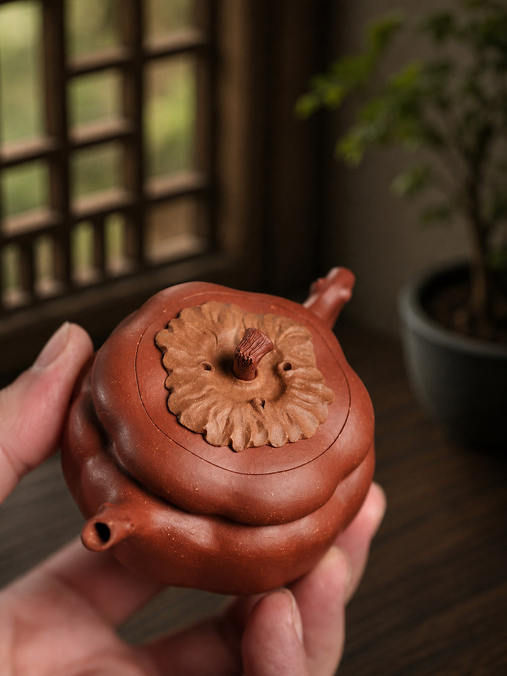 Product view 3 of 125ml Sculptural Form zisha teapot in Aged Duanni Clay, No. 297