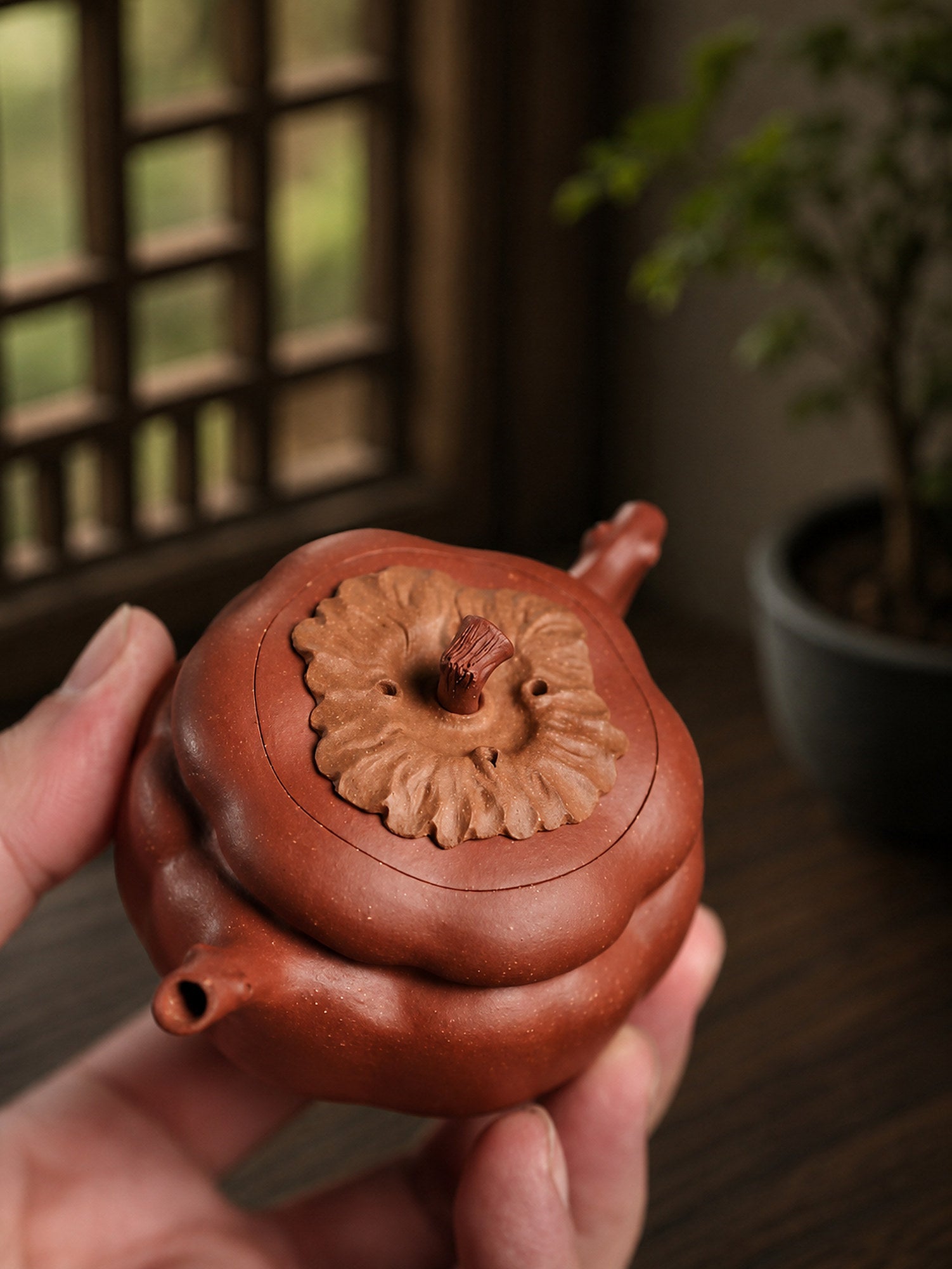 Product view 3 of 125ml Sculptural Form zisha teapot in Aged Duanni Clay, No. 297