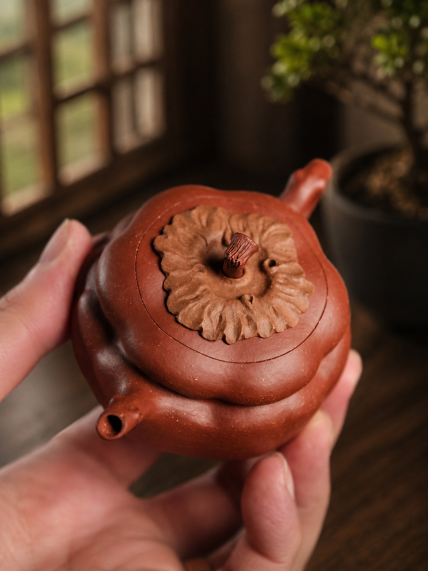 Product view 4 of 125ml Sculptural Form zisha teapot in Aged Duanni Clay, No. 297