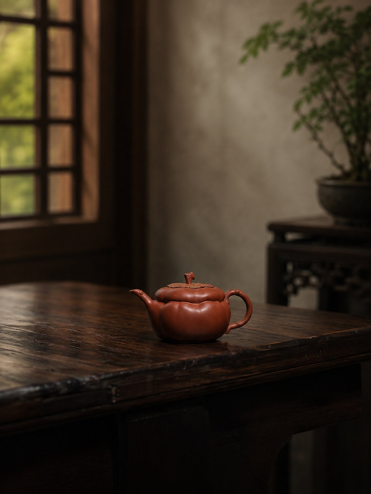 Product view 5 of 125ml Sculptural Form zisha teapot in Aged Duanni Clay, No. 297