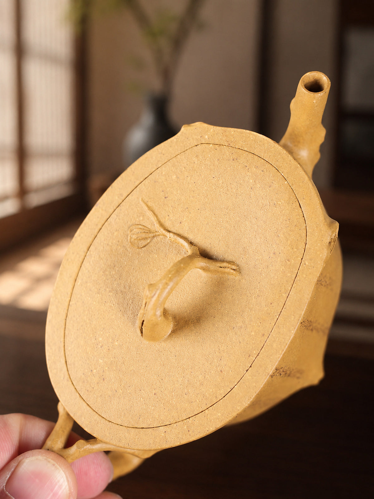 Product view 7 of 150ml Sculptural Form zisha teapot in Aged Duanni Clay, No. 313