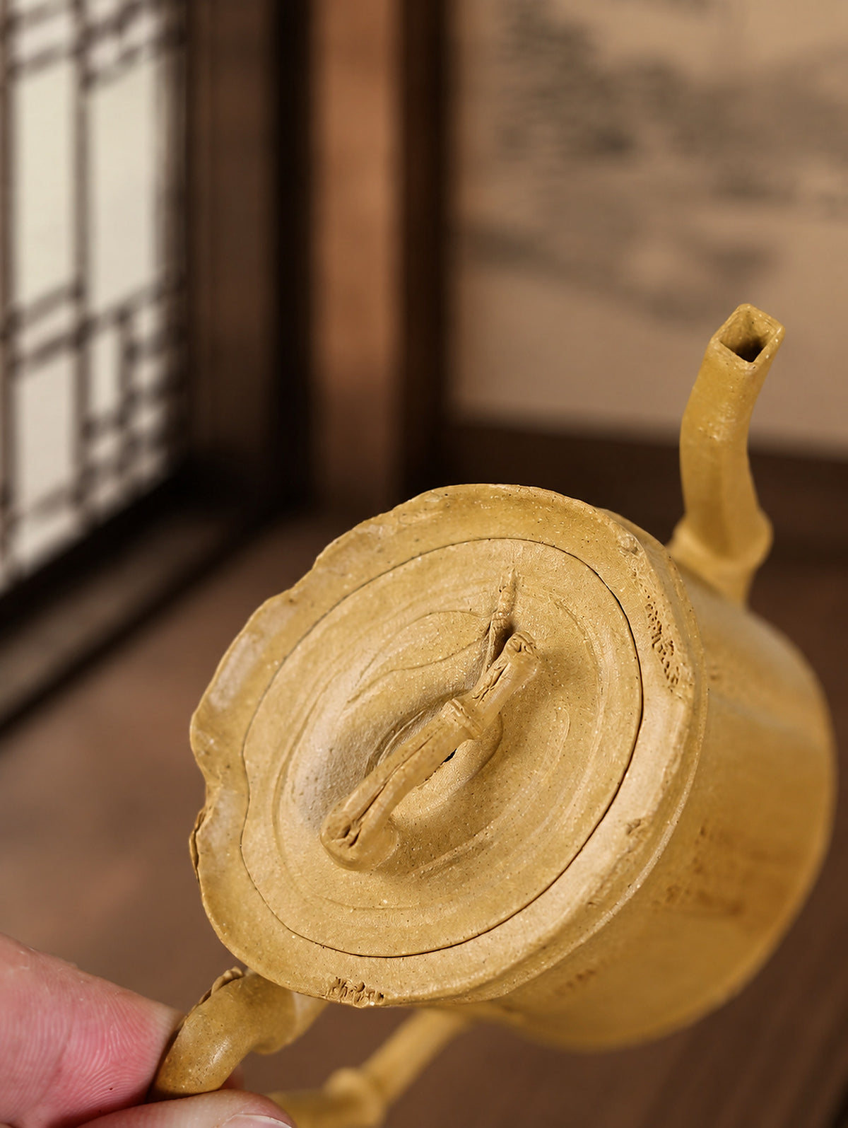 Product view 9 of 150ml Sculptural Form zisha teapot in Aged Duanni Clay, No. 317