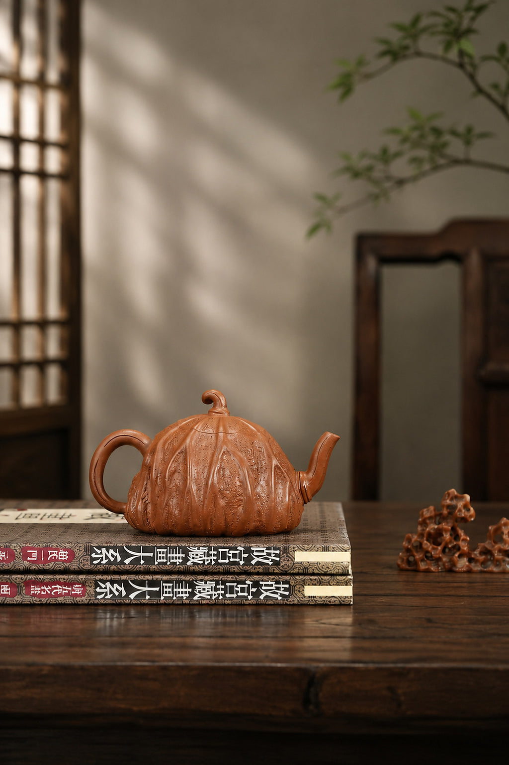 Product view 7 of 260ml Sculptural Form zisha teapot in Aged Duanni Clay, No. 356