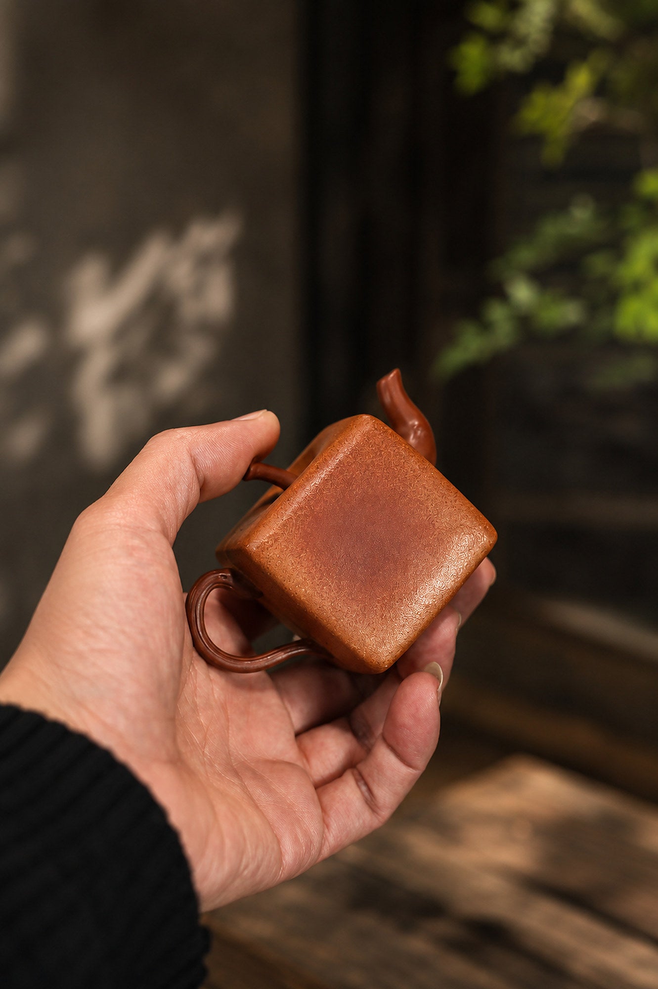 Product view 4 of 100ml Sculptural Form zisha teapot in Aged Duanni Clay, No. 387