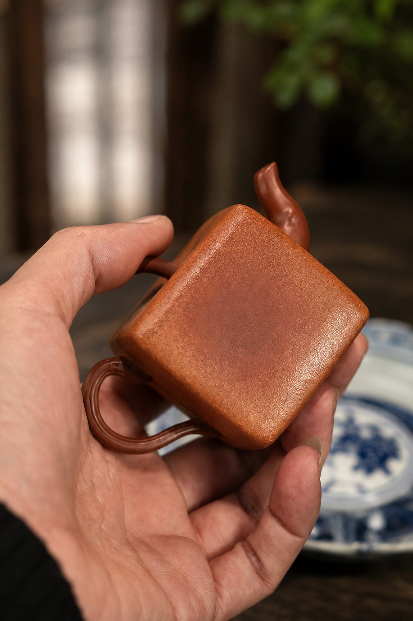 Product view 5 of 100ml Sculptural Form zisha teapot in Aged Duanni Clay, No. 387