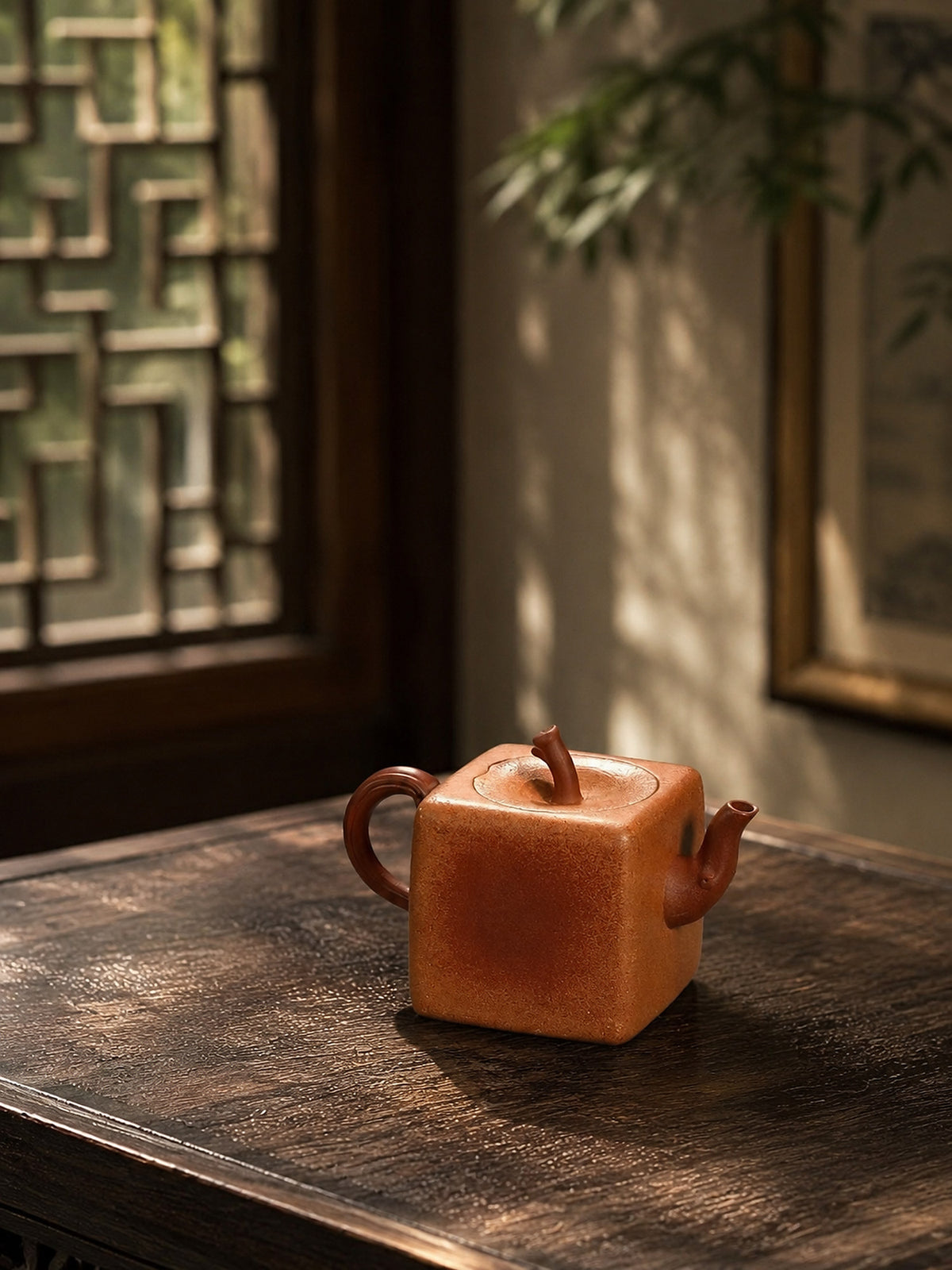 Product view 6 of 100ml Sculptural Form zisha teapot in Aged Duanni Clay, No. 387