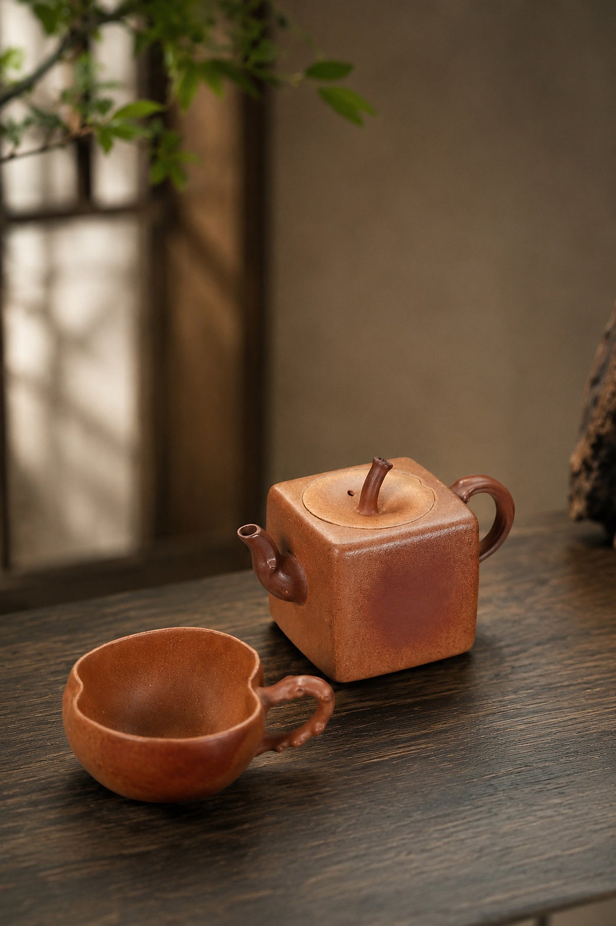 Product view 7 of 100ml Sculptural Form zisha teapot in Aged Duanni Clay, No. 387
