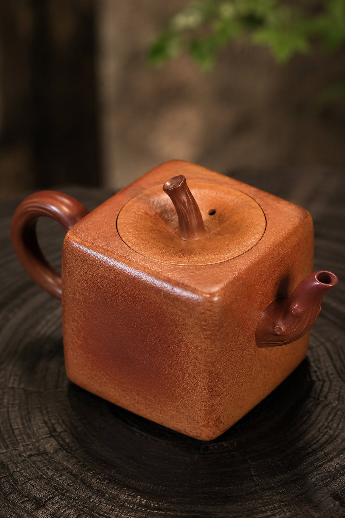 Product view 8 of 100ml Sculptural Form zisha teapot in Aged Duanni Clay, No. 387