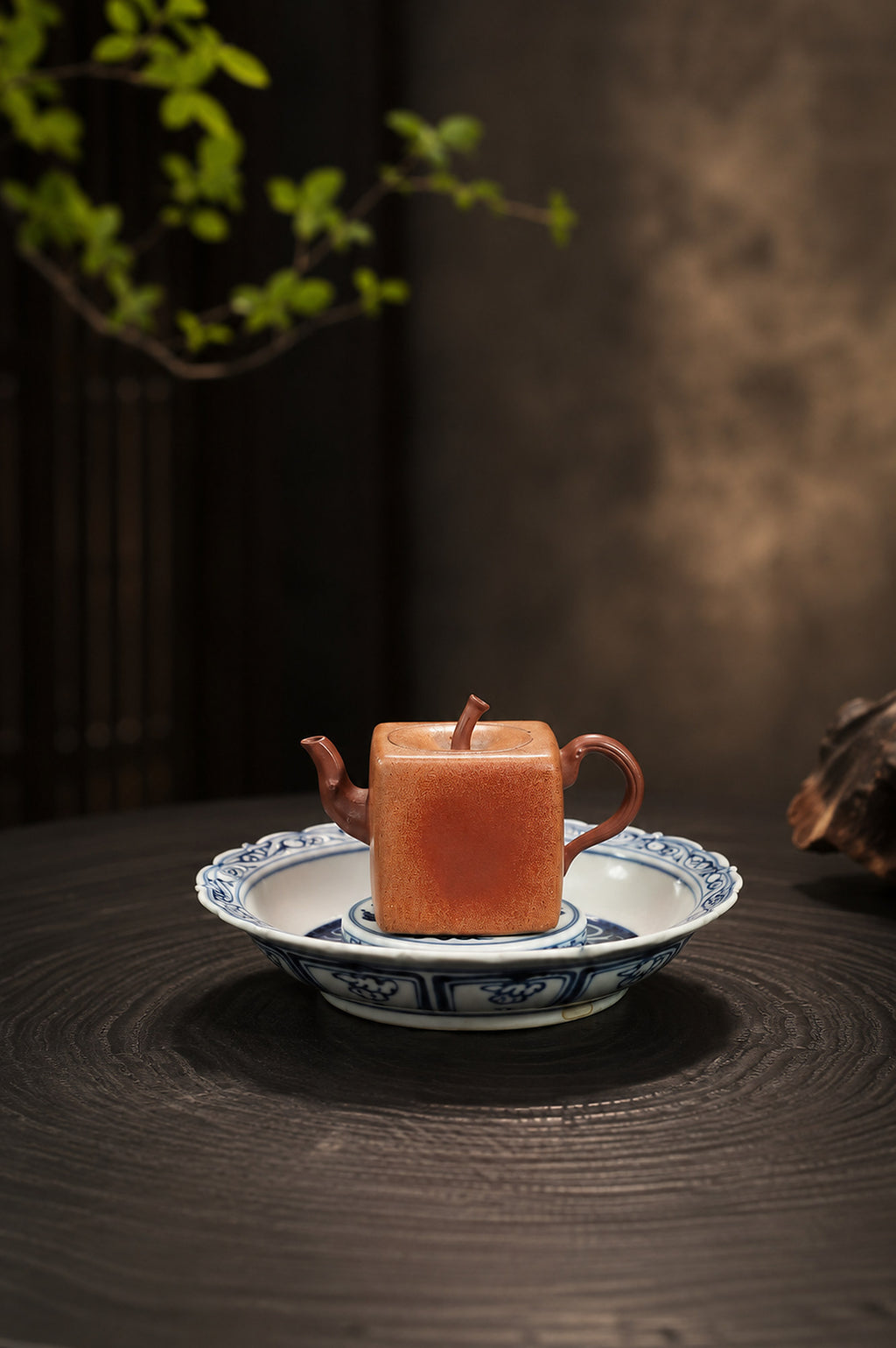 Product view 9 of 100ml Sculptural Form zisha teapot in Aged Duanni Clay, No. 387