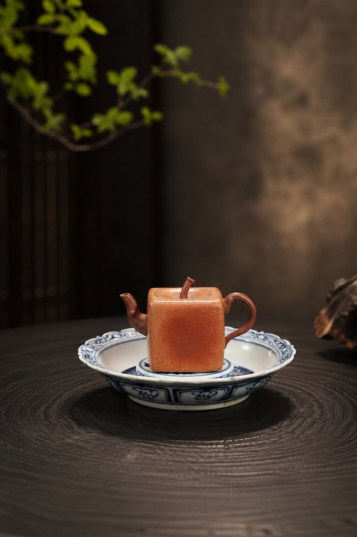 Product view 9 of 100ml Sculptural Form zisha teapot in Aged Duanni Clay, No. 387