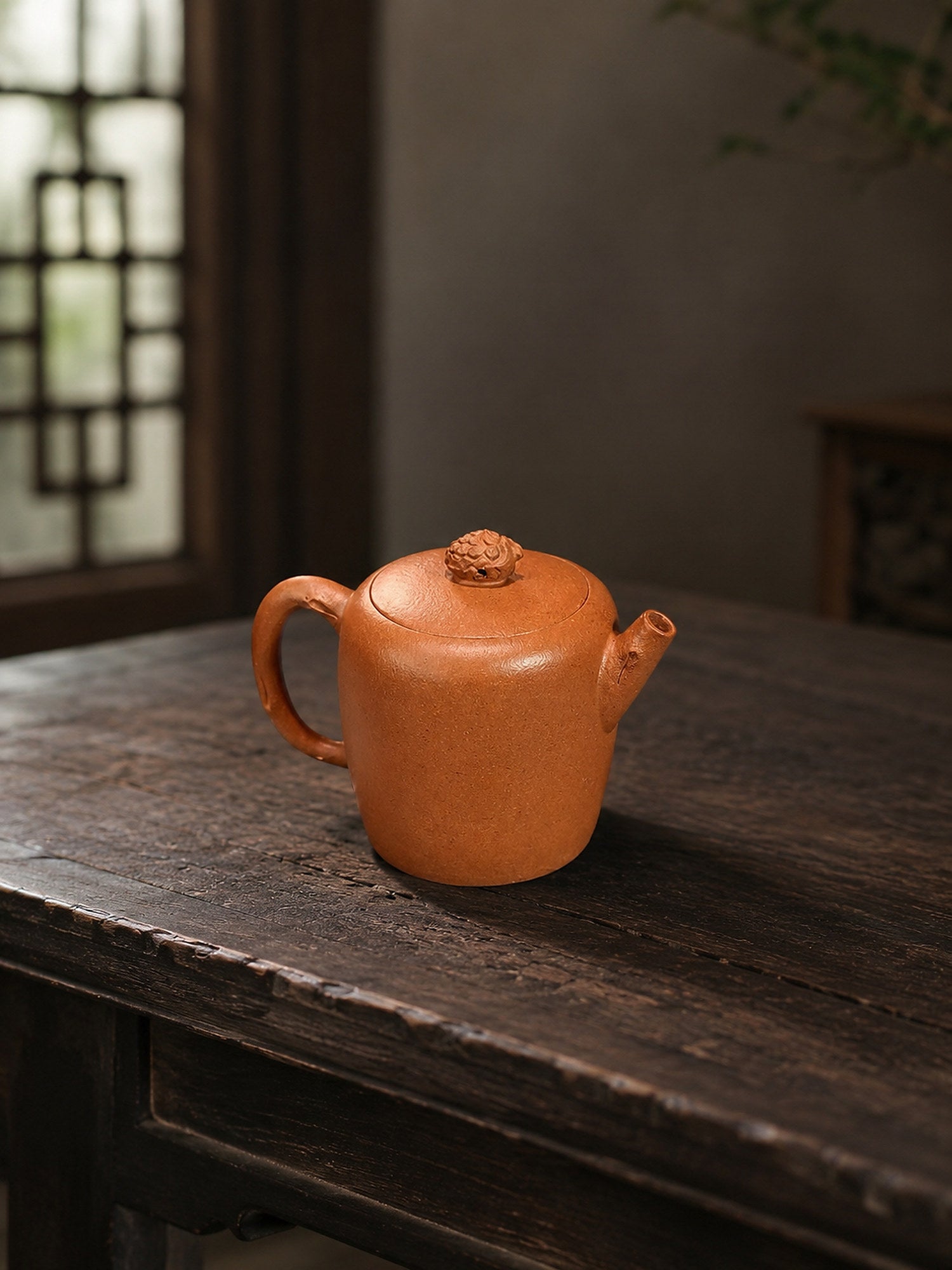 Product view 1 of 160ml Sculptural Form zisha teapot in Aged Duanni Clay, No. 388