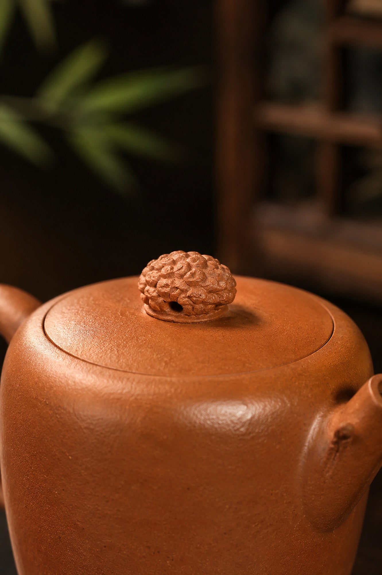 Product view 3 of 160ml Sculptural Form zisha teapot in Aged Duanni Clay, No. 388