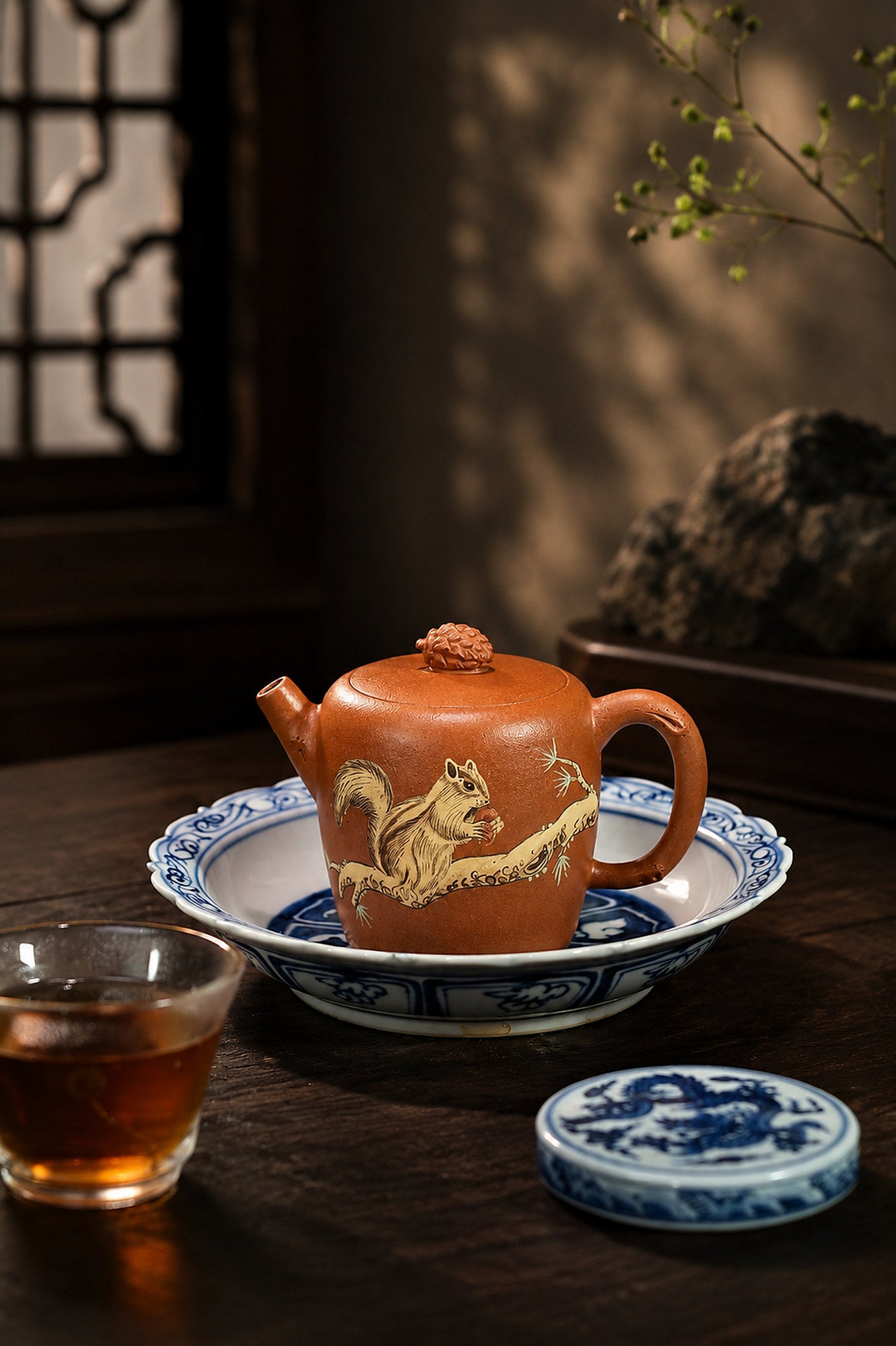 Product view 4 of 160ml Sculptural Form zisha teapot in Aged Duanni Clay, No. 388