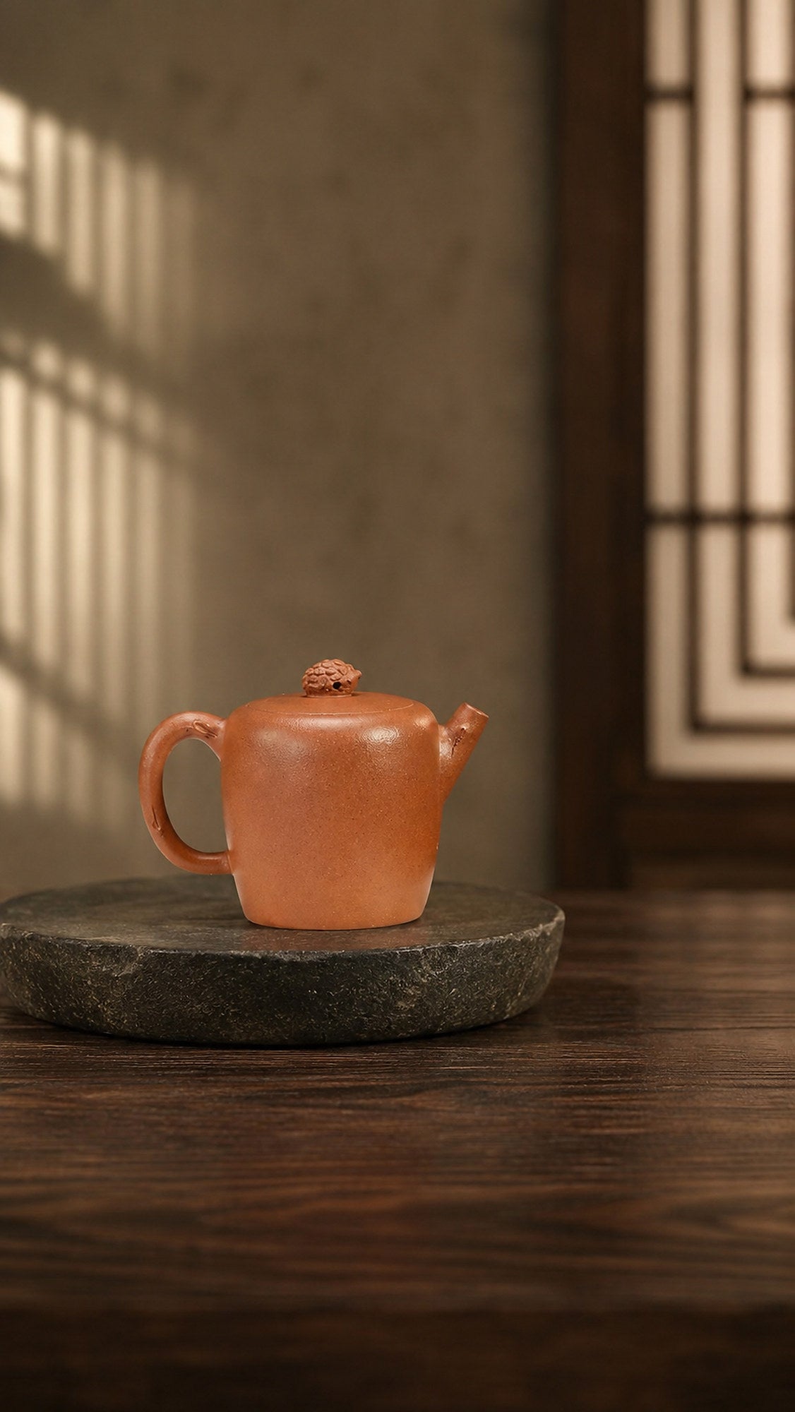 Product view 5 of 160ml Sculptural Form zisha teapot in Aged Duanni Clay, No. 388