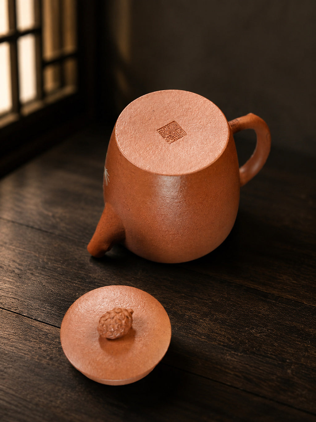 Product view 9 of 160ml Sculptural Form zisha teapot in Aged Duanni Clay, No. 388
