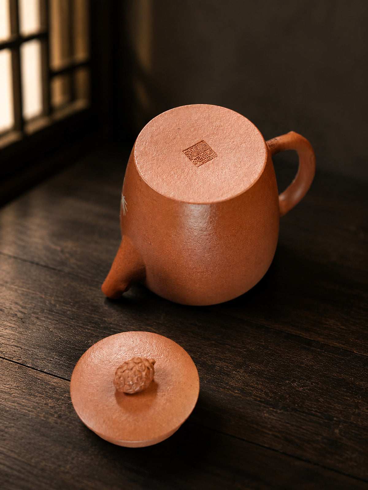 Product view 9 of 160ml Sculptural Form zisha teapot in Aged Duanni Clay, No. 388