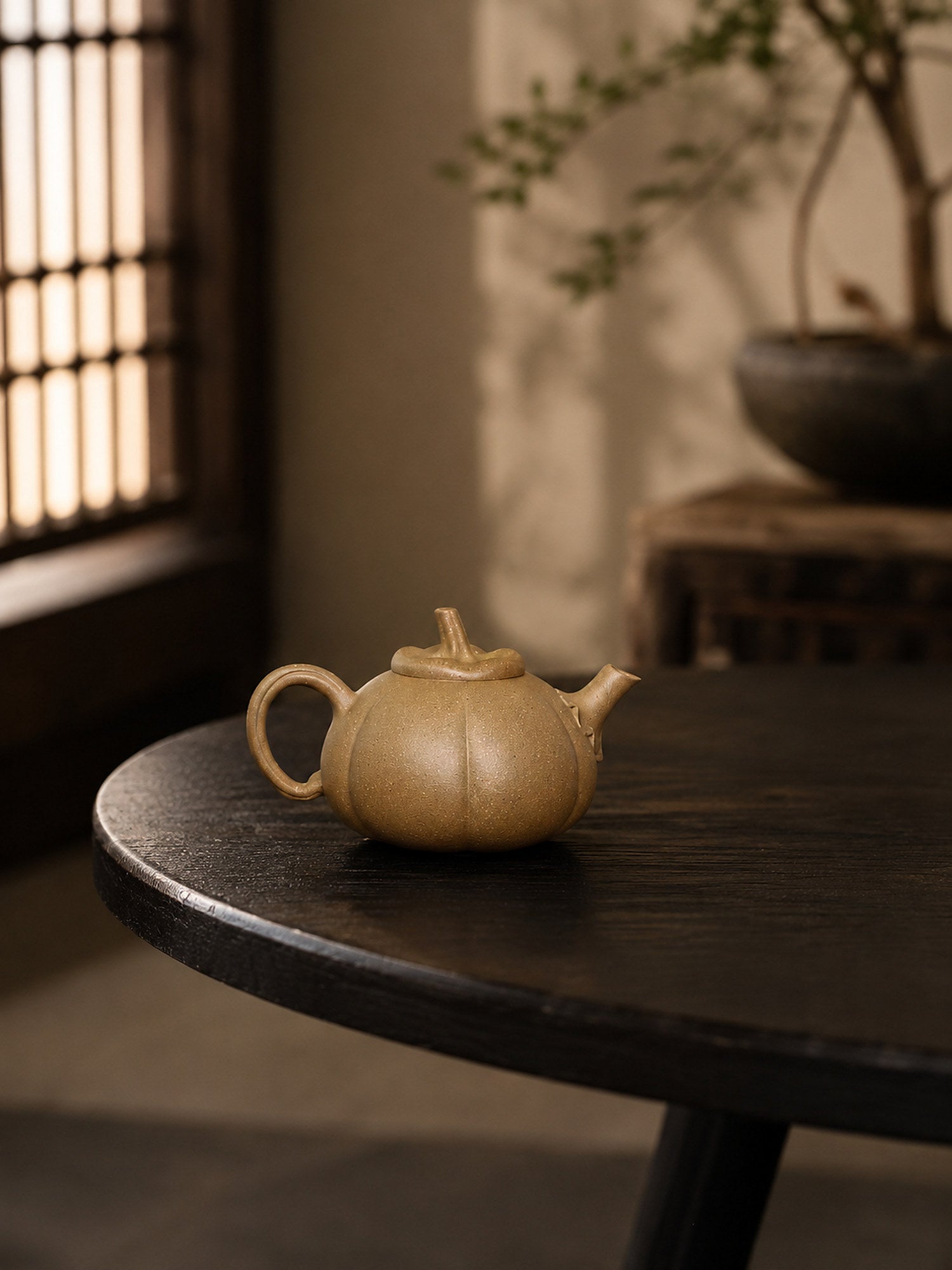Product view 4 of 130ml Sculptural Form zisha teapot in Aged Duanni Clay, No. 415