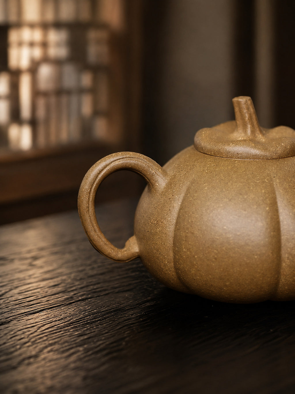 Product view 6 of 130ml Sculptural Form zisha teapot in Aged Duanni Clay, No. 415