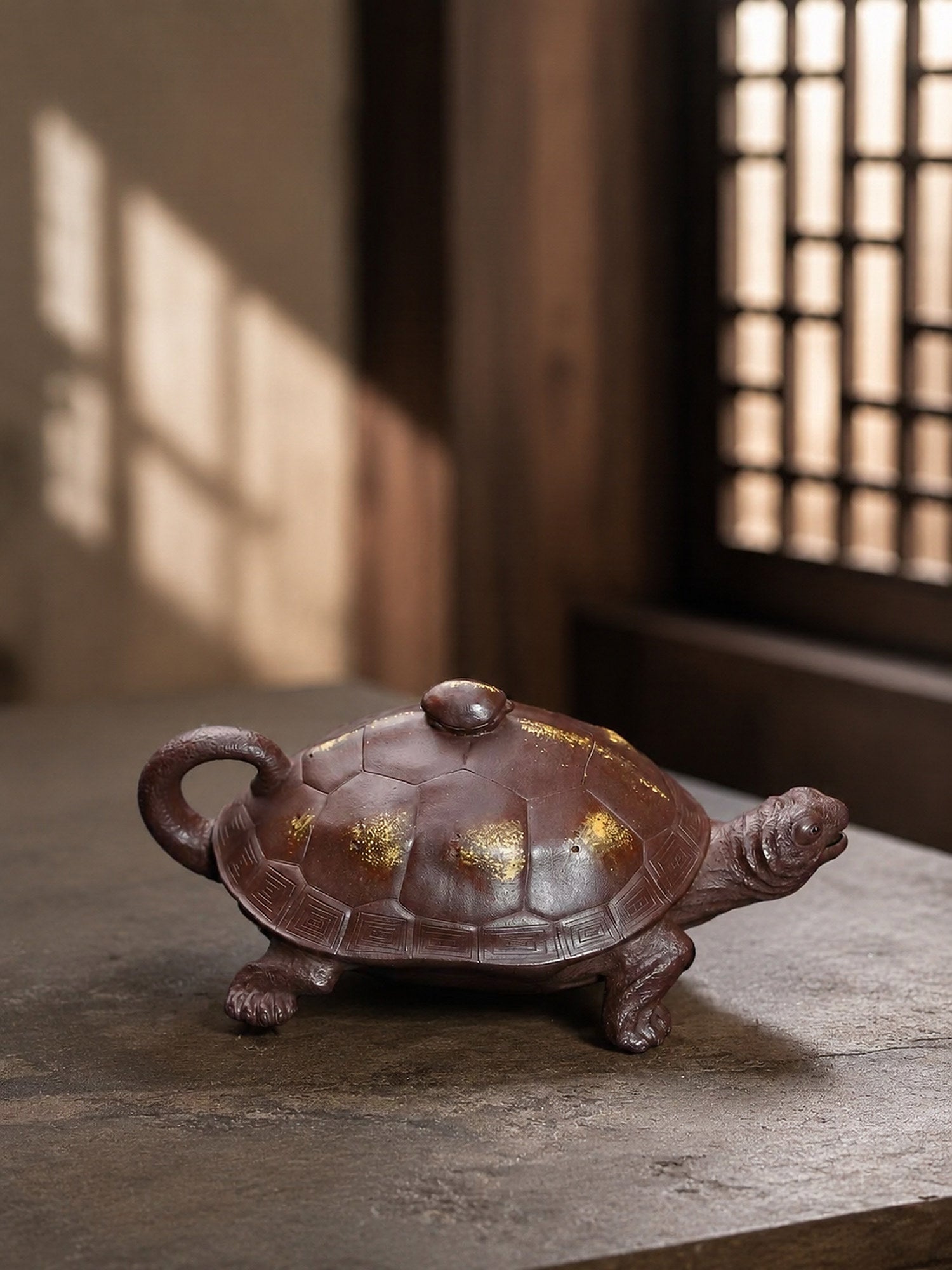 Product view 1 of 130ml Sculptural Form zisha teapot in Aged Zini Clay, No. 342