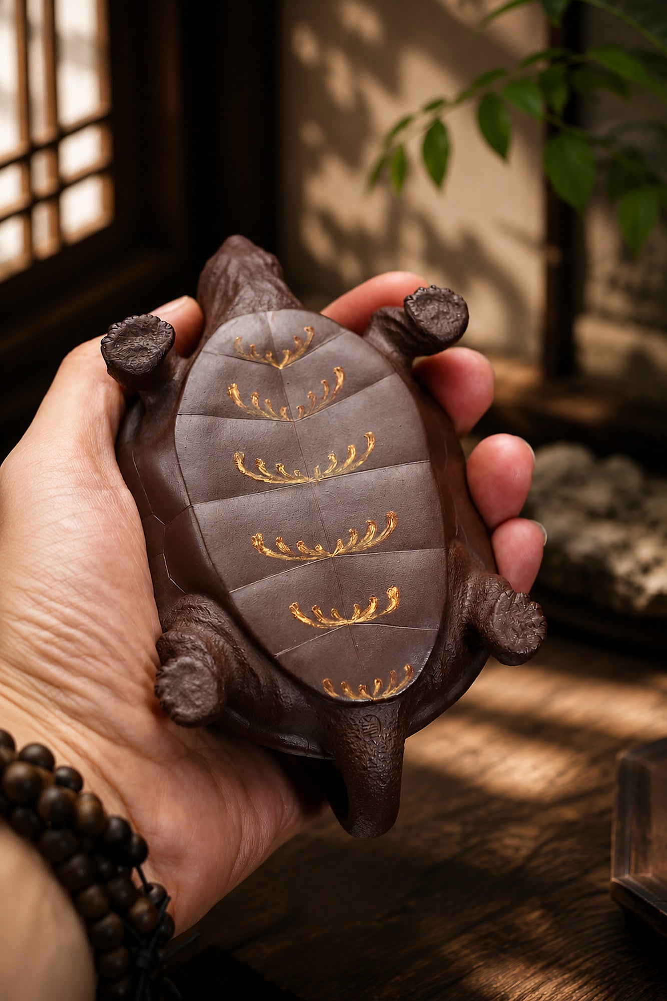 Product view 2 of 130ml Sculptural Form zisha teapot in Aged Zini Clay, No. 342
