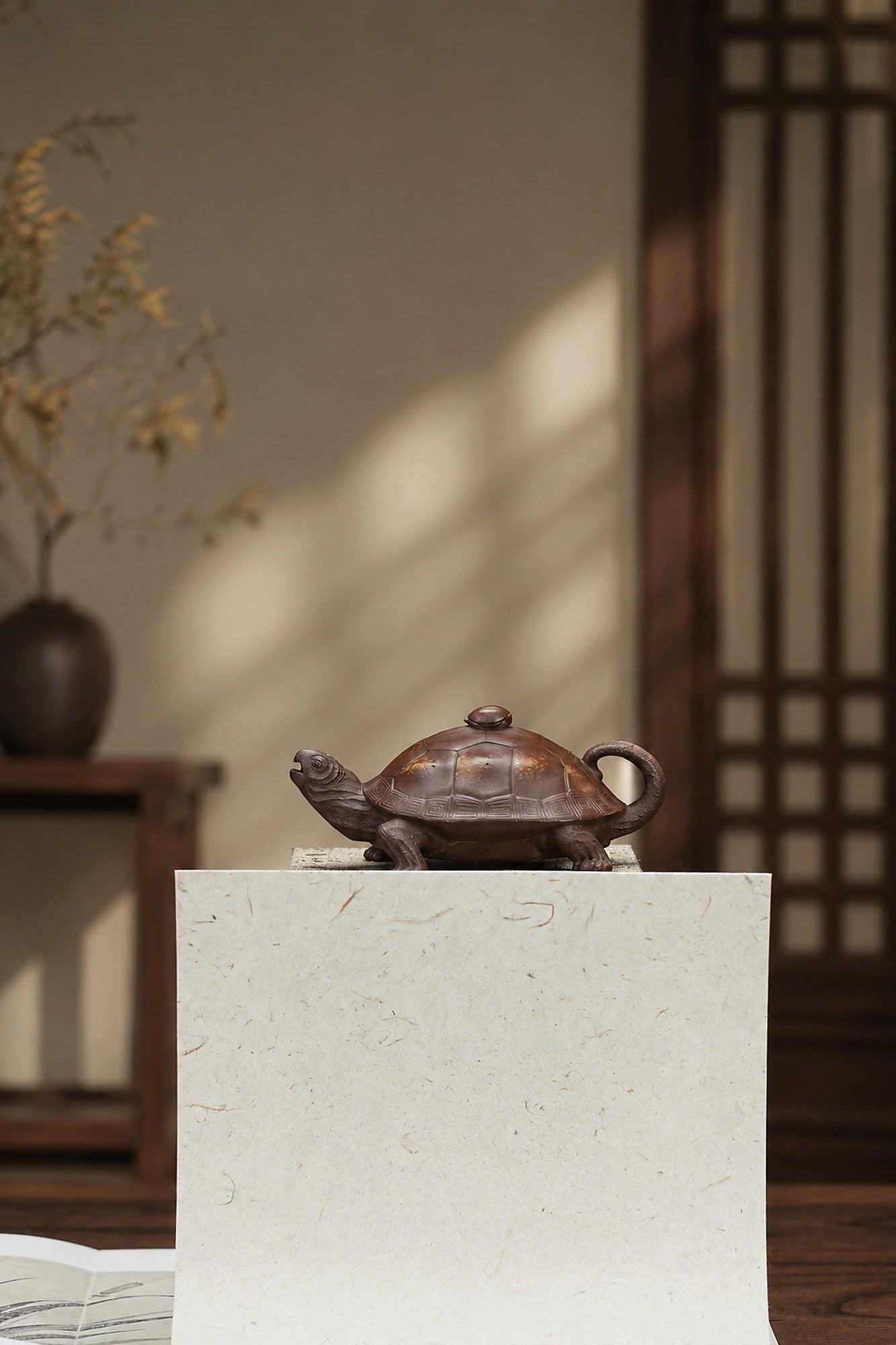 Product view 3 of 130ml Sculptural Form zisha teapot in Aged Zini Clay, No. 342