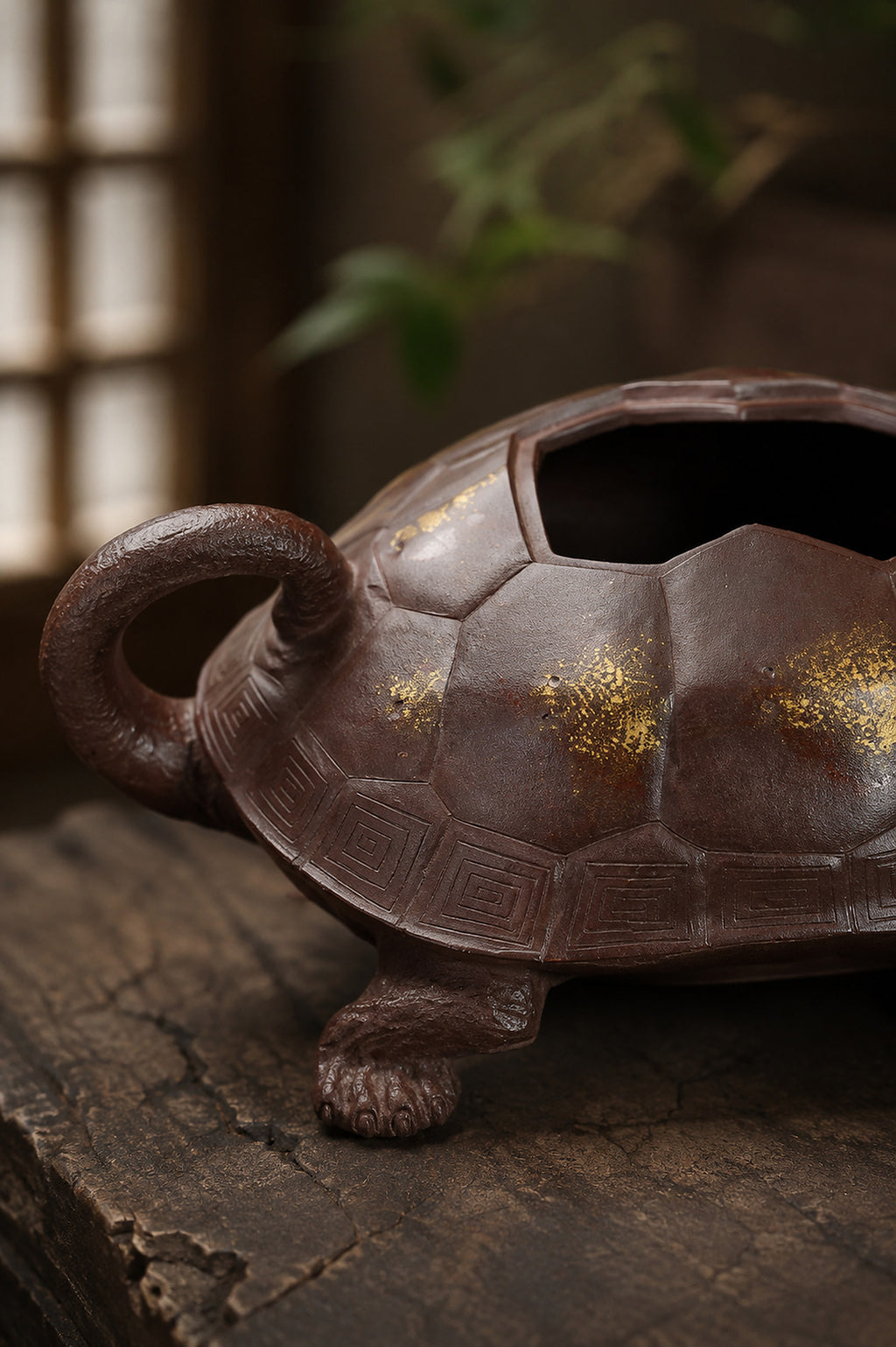 Product view 8 of 130ml Sculptural Form zisha teapot in Aged Zini Clay, No. 342