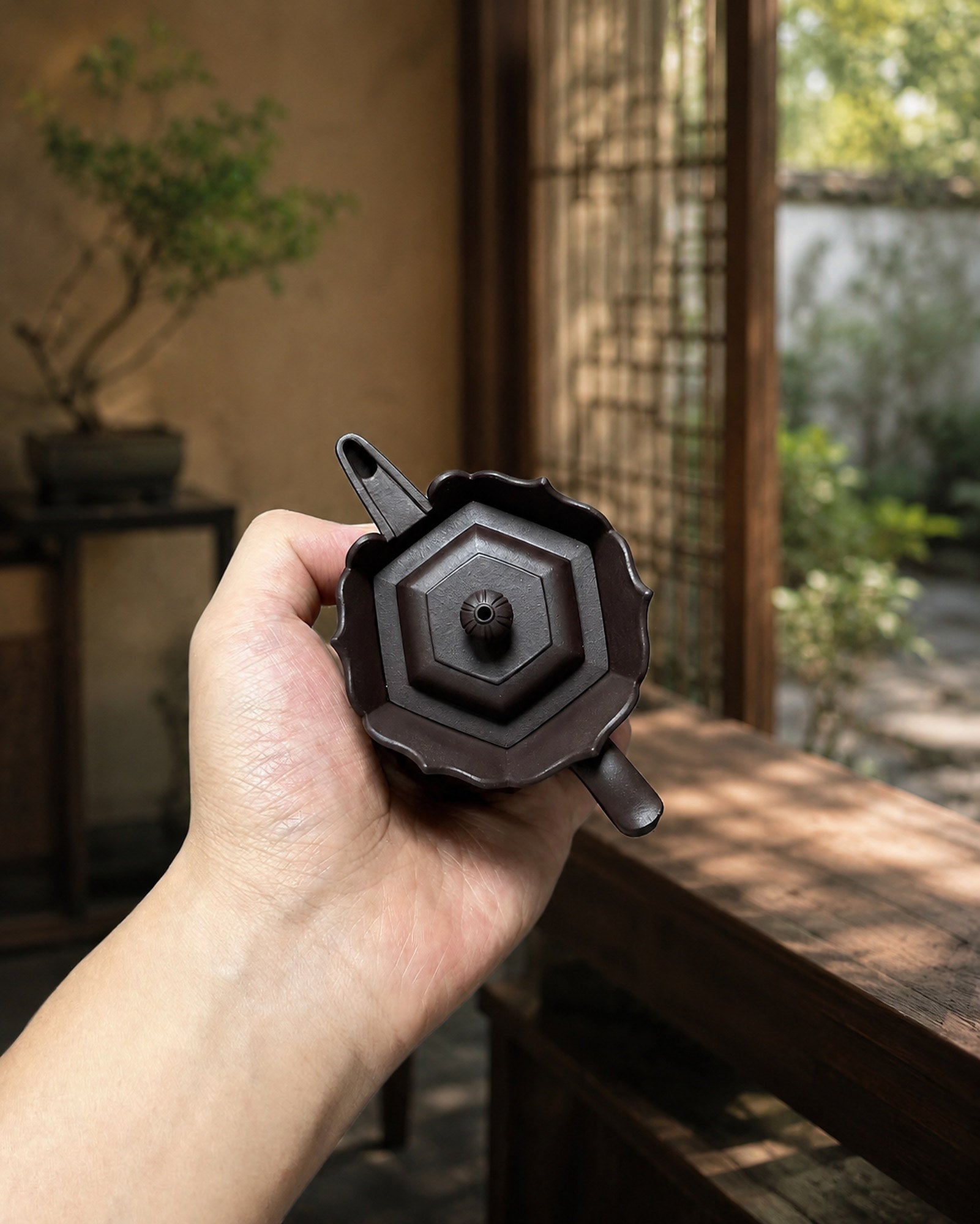 Product view 1 of 160ml Sculptural Form zisha teapot in Aged Zini Clay, No. 363