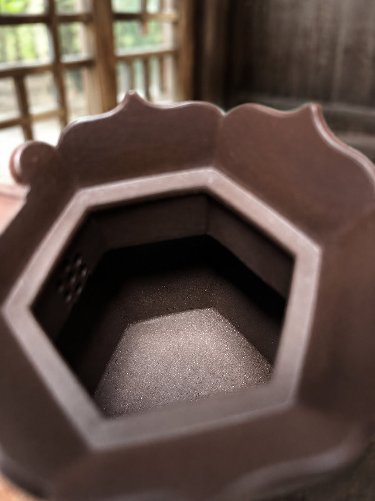 Product view 6 of 160ml Sculptural Form zisha teapot in Aged Zini Clay, No. 363