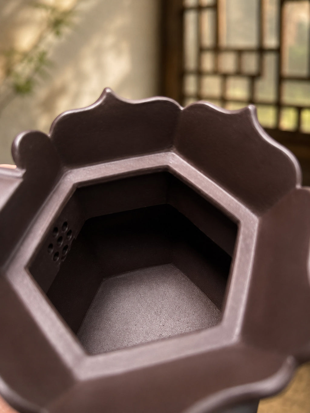 Product view 8 of 160ml Sculptural Form zisha teapot in Aged Zini Clay, No. 363